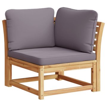 vidaXL Loungesofa 4-tlg. Garten-Lounge-Set mit Kissen Massivholz Akazie, 1 Teile