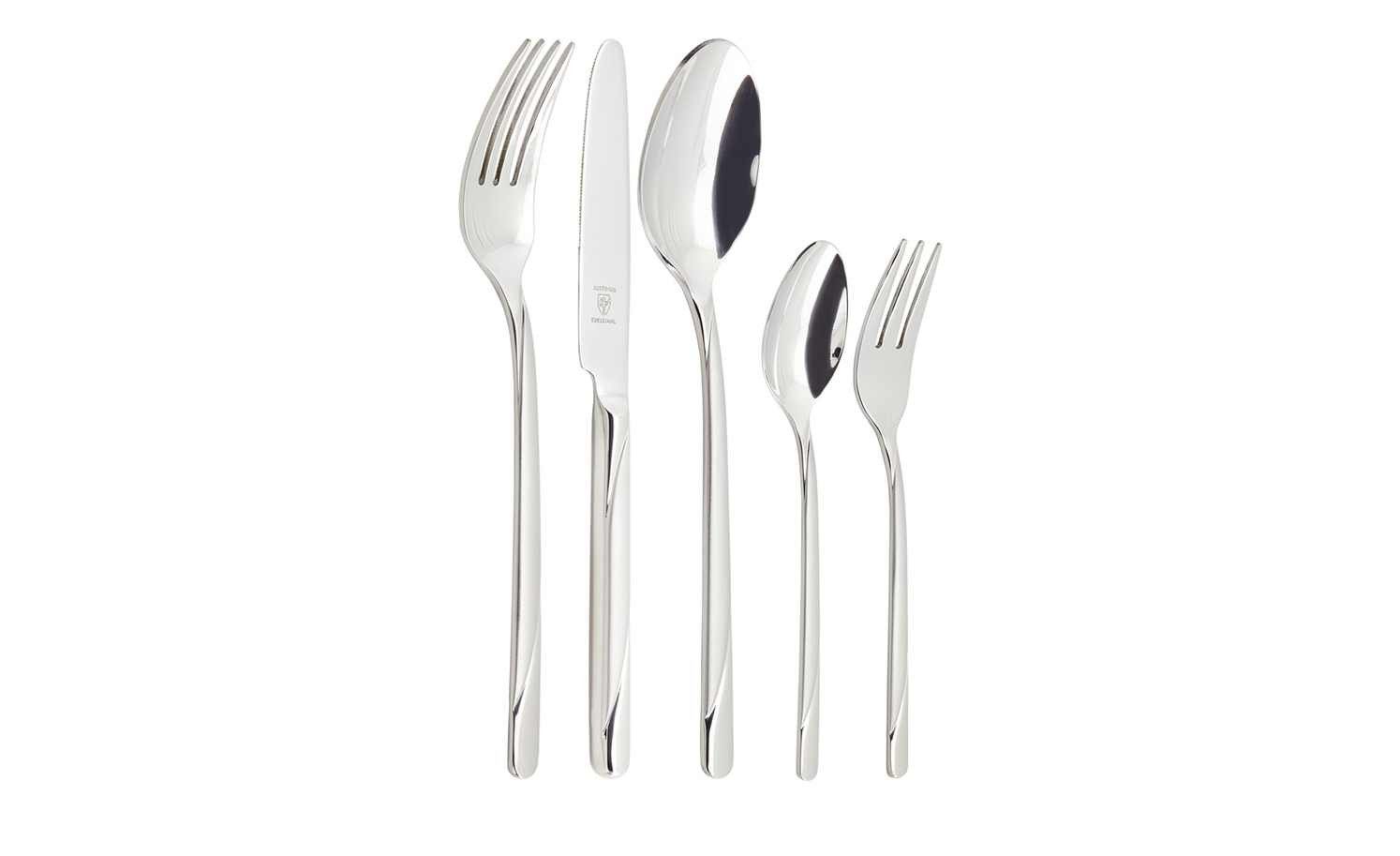 JUSTUS Besteck-Set Brenger Justus & Co. Besteckset Flair 60-teilig Edelstahl Silber, 12 Personen, Edelstahl