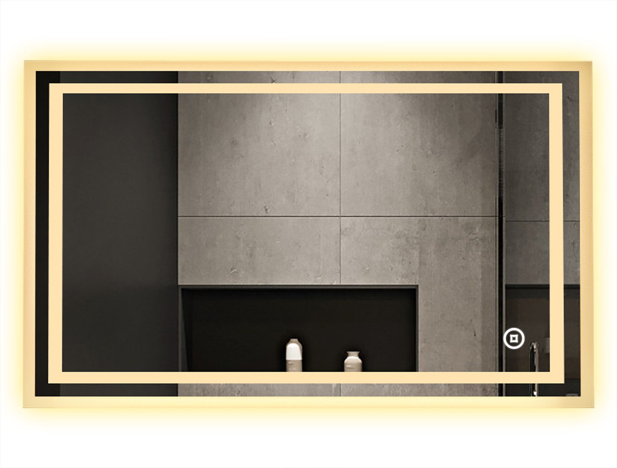 WDWRITTI Badspiegel Wandspiegel Led Speicherfunktion 3 günstig online kaufen