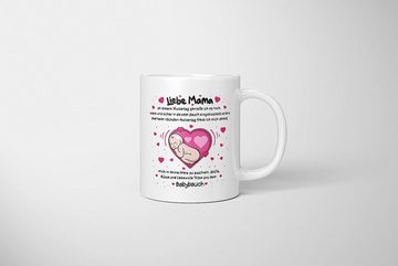 TassenTicker Tasse LIEBTASTISCH - Liebe Mama - Muttertag -Geschenk für eine werdende Mama, 330ml