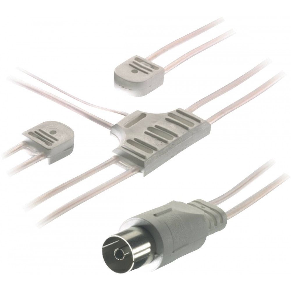Vivanco Vivanco 48/70 01 Dipol Koax-Kupplung für FM Empfang. Elektro-Kabel, Dipol Koax-Kupplung, Dipol Koax-Kupplung, Kompakte und leichte Dipol Koax-Kupplung für FM Empfang