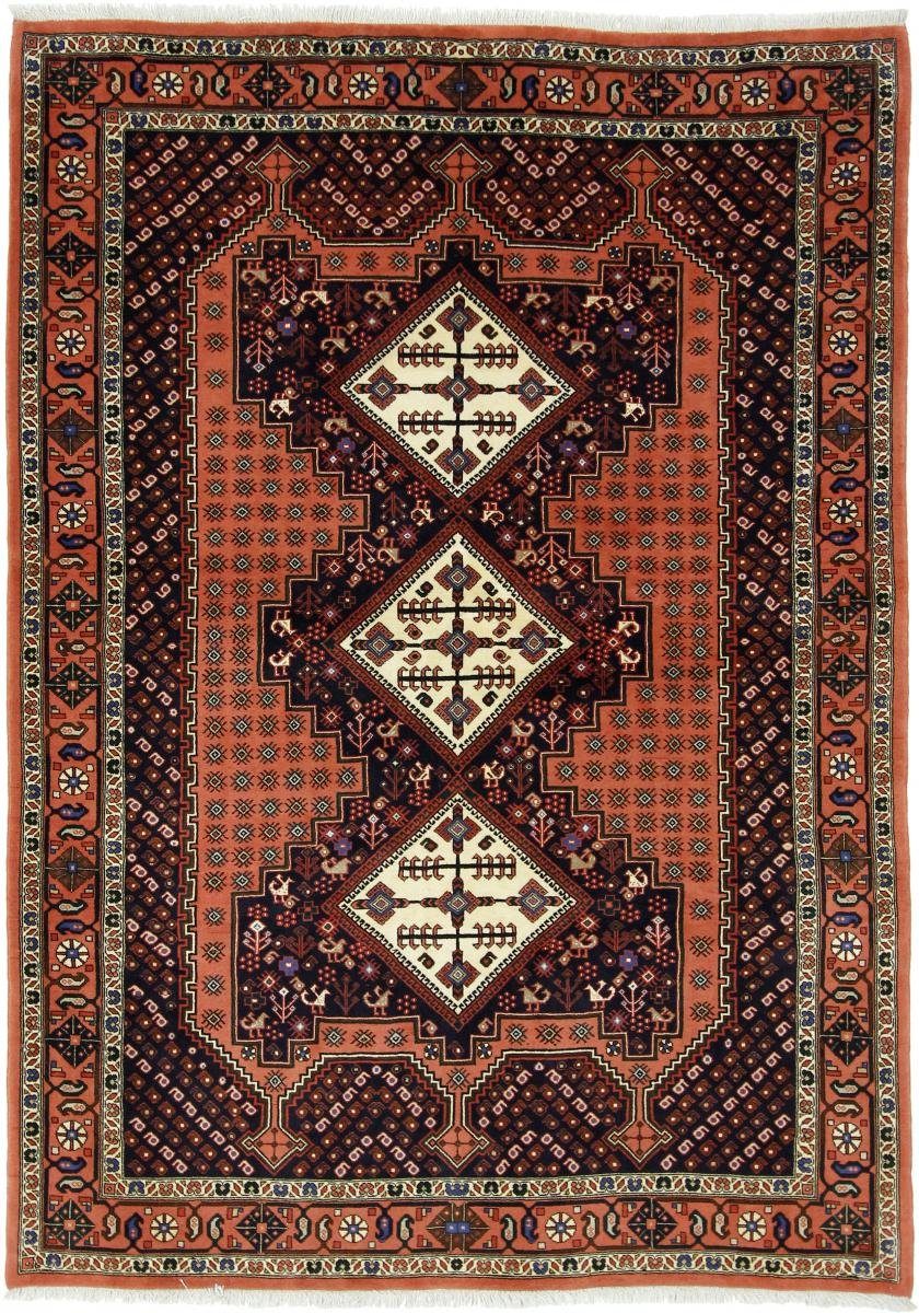 Orientteppich Afshar Shahrbabak 171x239 Handgeknüpfter Orientteppich, Nain Trading, rechteckig, Höhe: 12 mm