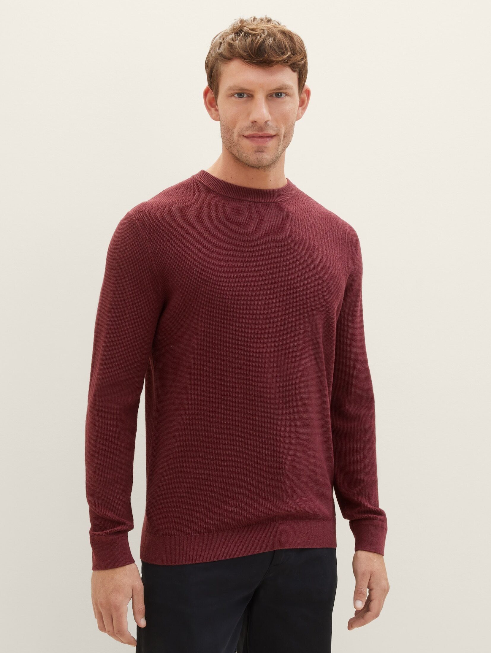 Strickpullover Strickpullover mit Struktur