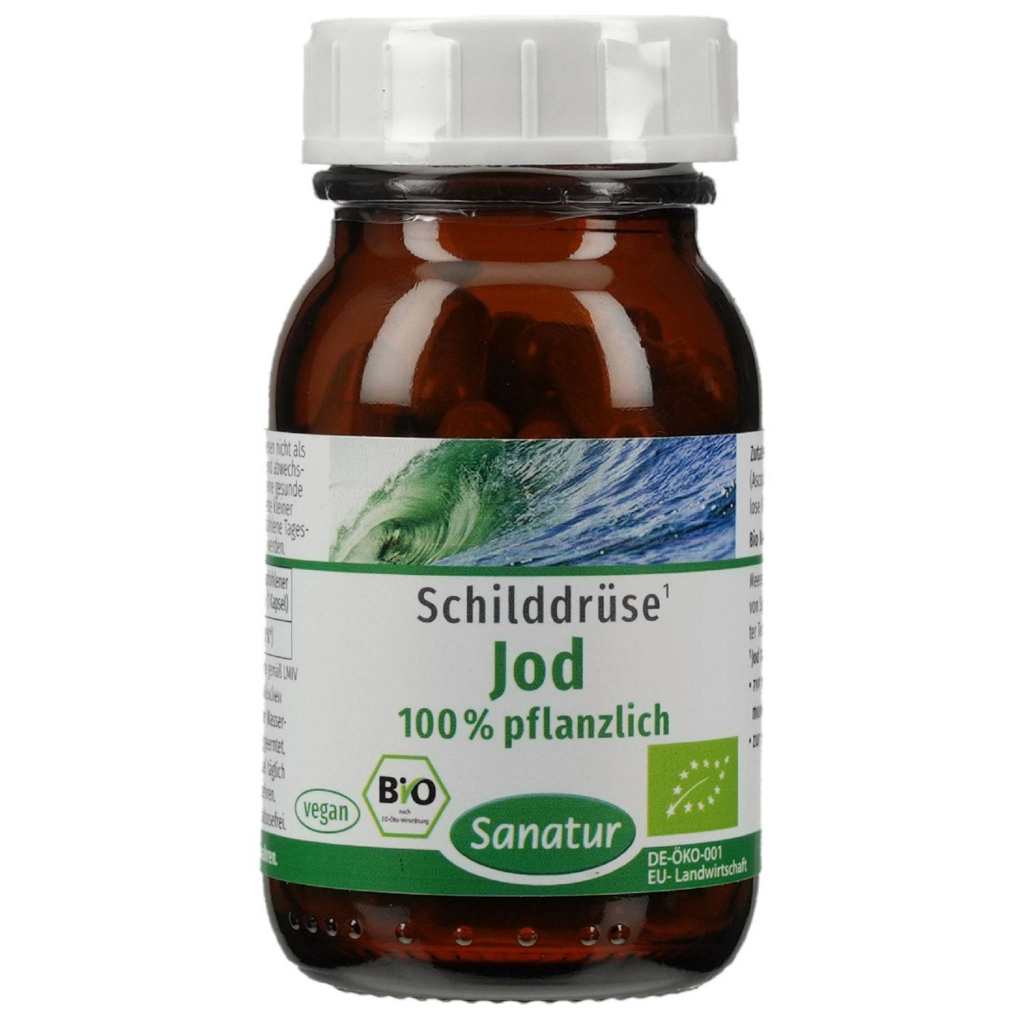 Sanatur GmbH JOD 100% pflanzlich Bio Kapseln 60 Stück Kapseln
