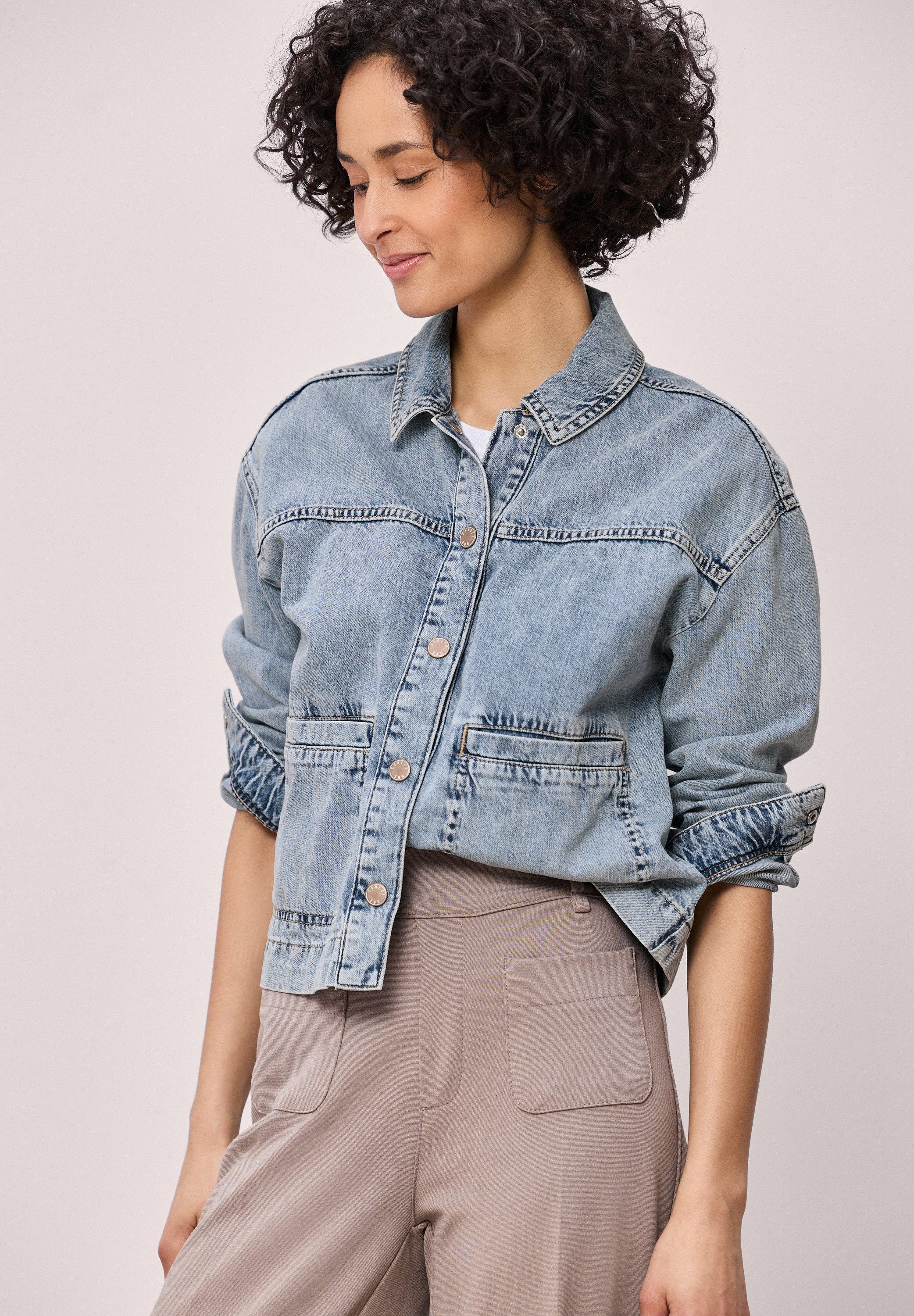 STREET ONE Jeansjacke in Denim-Optik günstig online kaufen