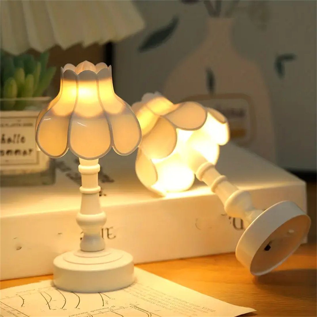 Nachtlicht, Schlafzimmer DAYUT Vintage Dekoration LED LED Umgebungslicht, Nachtlicht
