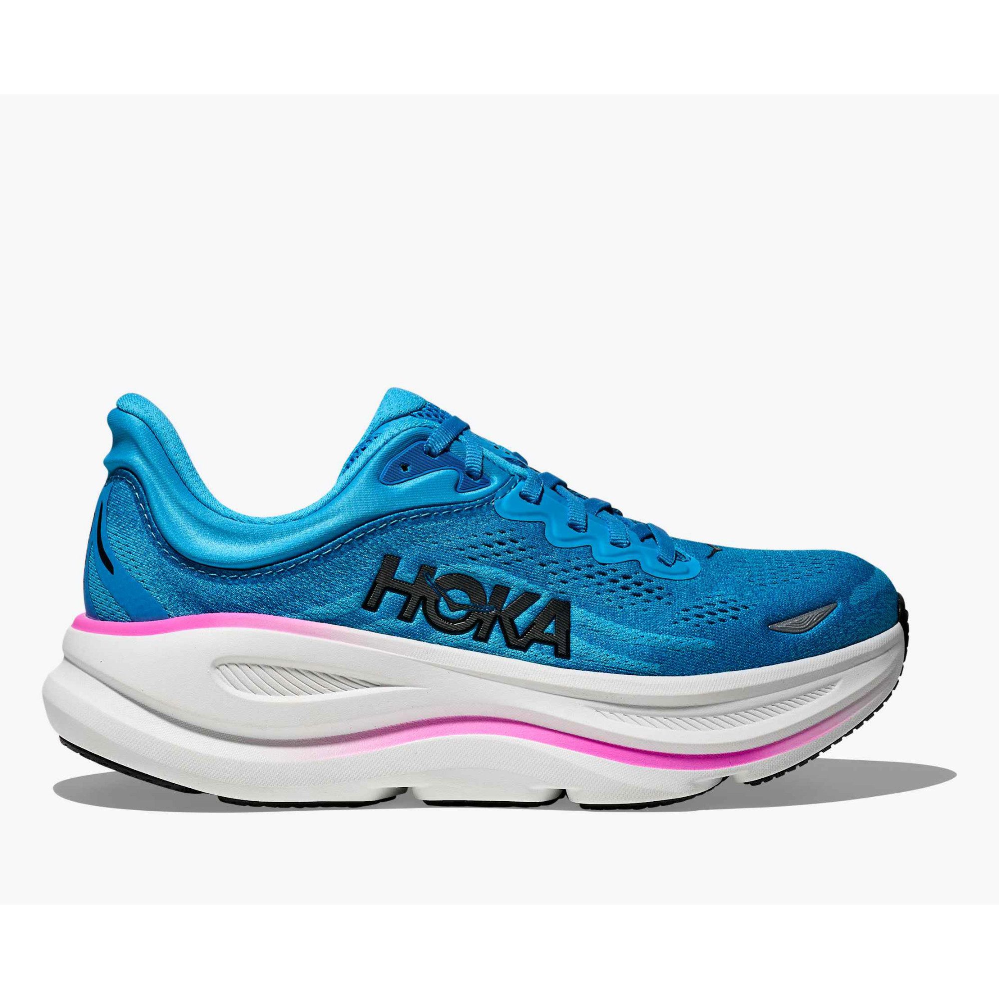 Hoka One One W Bondi 9 - Damen Laufschuh - Skyward Blue/Neon Fuchsia Laufsc günstig online kaufen