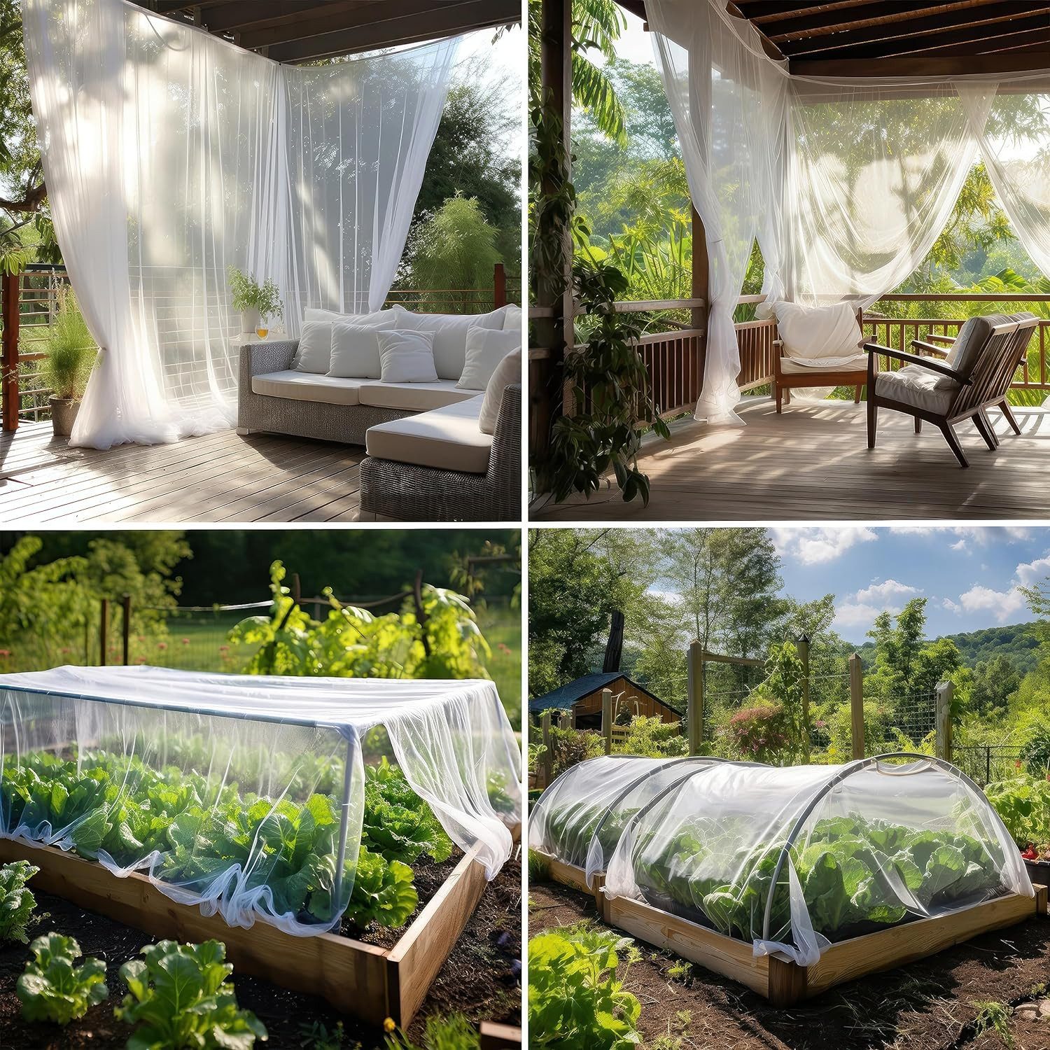 Qelus Gardine Transparente Voile für Balkon günstig online kaufen