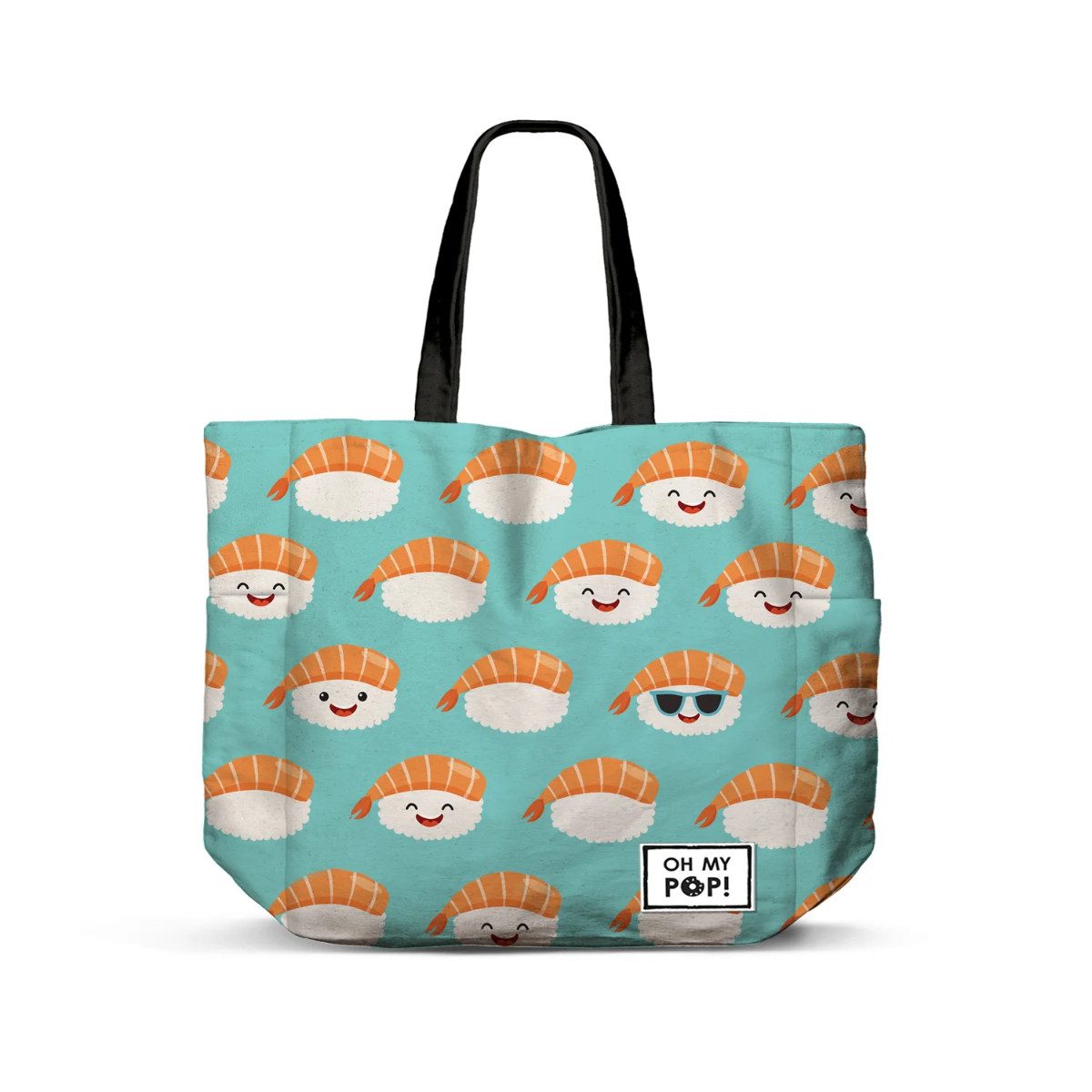 Shopper - Nigiri Tote Bag horizontal mit Reißverschluss und Innentasche