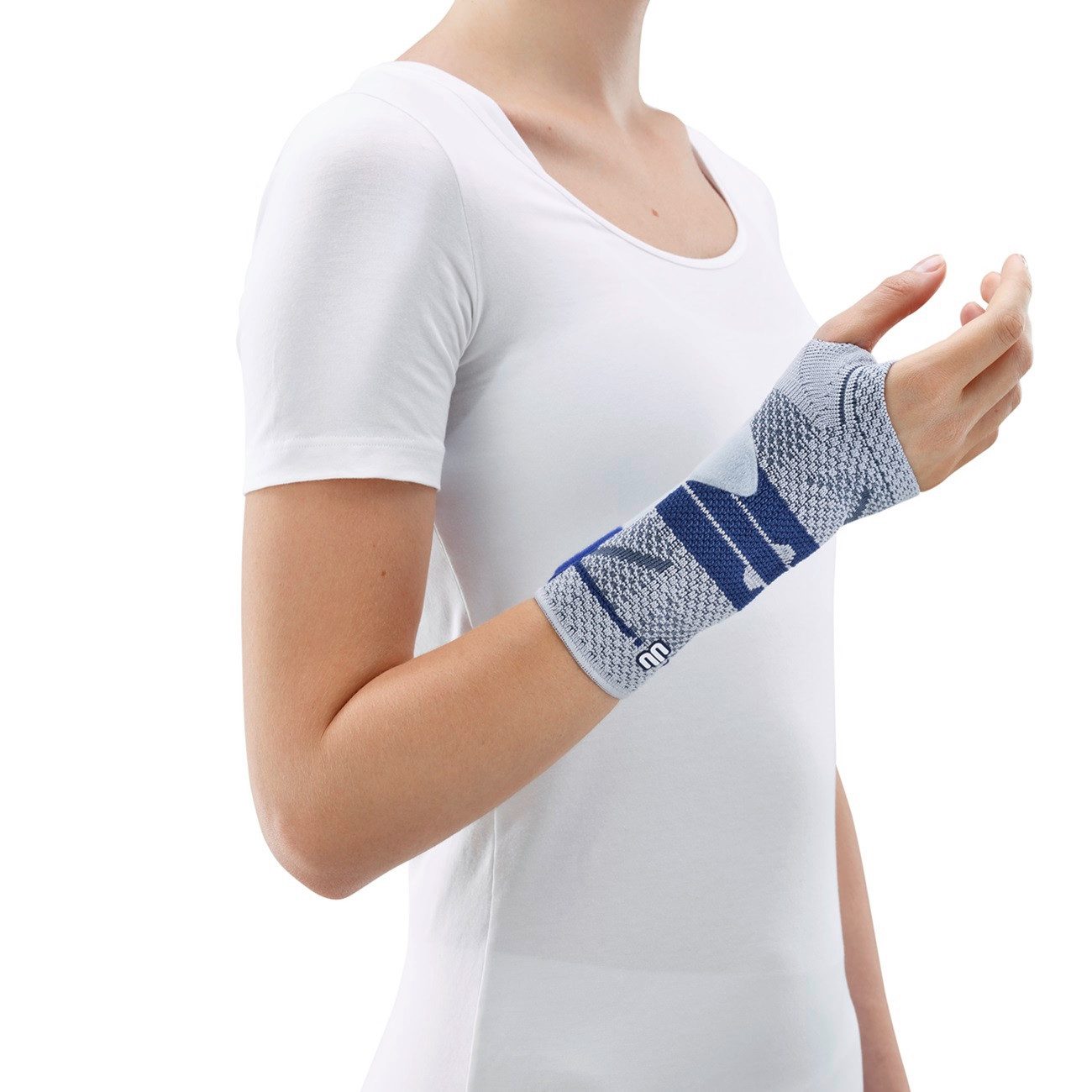 Bauerfeind Handgelenkbandage ManuTrain Handgelenkbandage, Titan Rechts Größe 2
