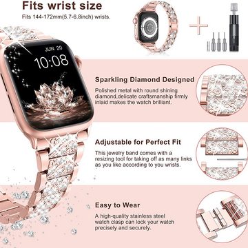 Henreal Smartwatch-Armband Armband für Apple Watch 38 mm-45 mm Serie 7/6/5/4/3/2/1/SE