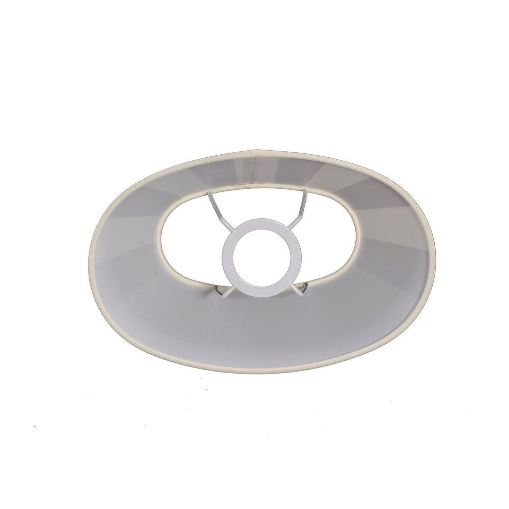 Dirk Davids Leuchten GmbH Lampenschirm Lampenschirm in Oval Streifen Hell O günstig online kaufen