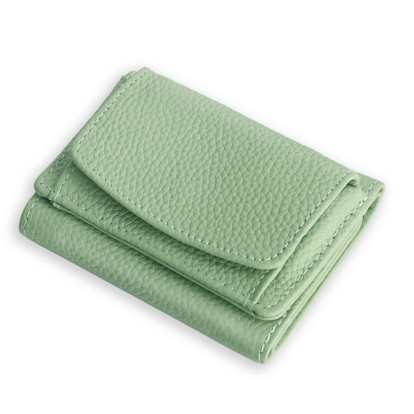 TAN.TOMI Geldbörse Damen Klein 7 Karten Fein Strukturiertes Rindsleder Weic günstig online kaufen