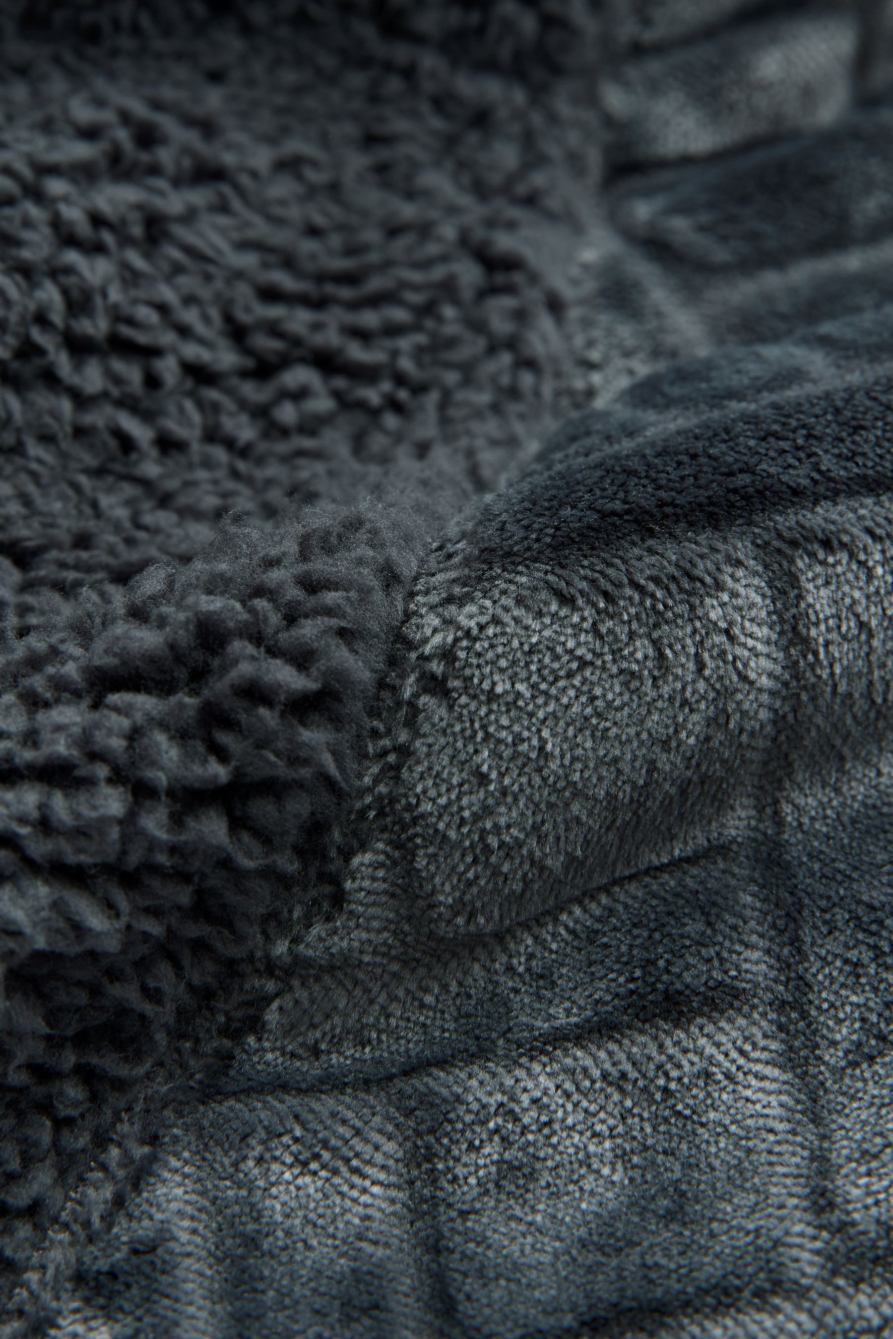 Next Morgenmantel Bademantel aus Fleece mit Muster, Polyester (recycelt), Polyester