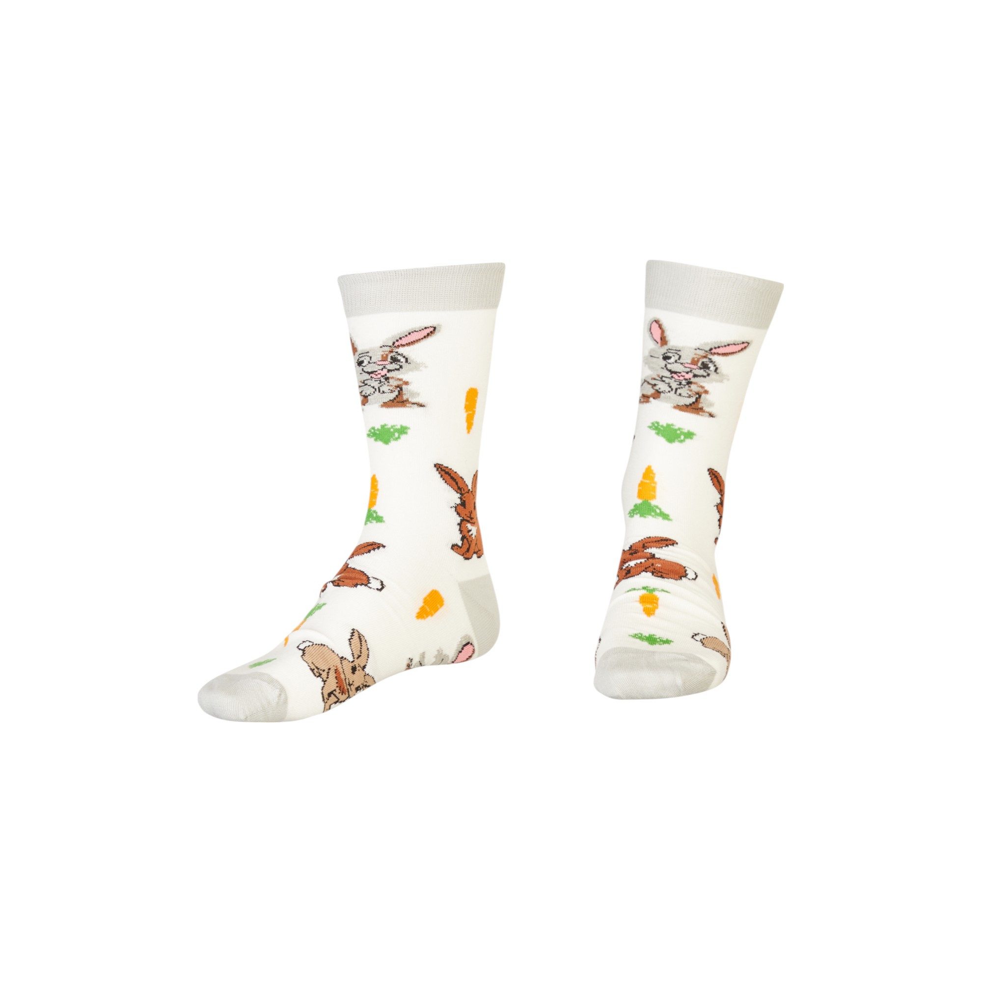 AbgeStrumpft Freizeitsocken Abgestrumpft Socken Hase (1 Paar, 1-Paar, 1 Paar) lustiges Design