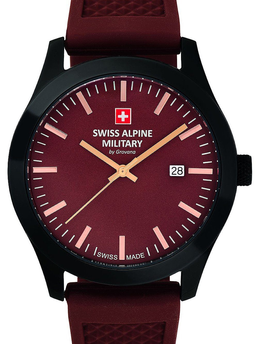 Quarzuhr Swiss Alpine Military 7055.1876 Sport Herrenuhr 43mm 10ATM Swiss Alpine Military 7055.1876 Sport Herrenuhr 43mm 10ATM