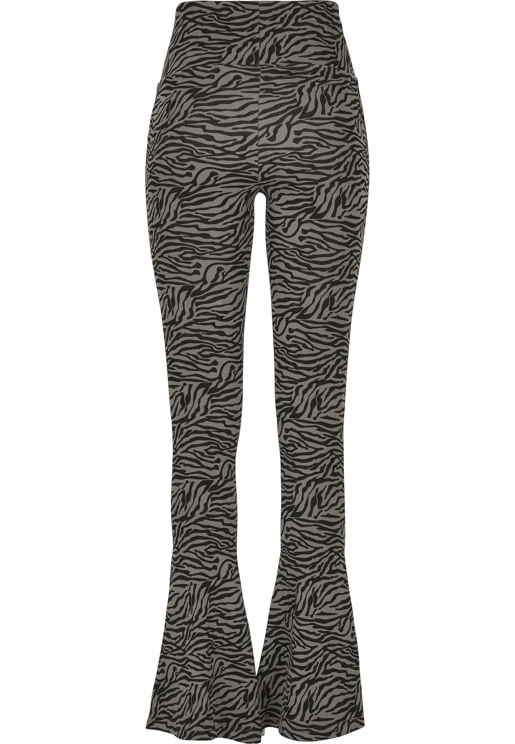 URBAN CLASSICS Leggings Urban Classics Damen Ladies High Waist Zebra Boot Cut Leggings (1-tlg)