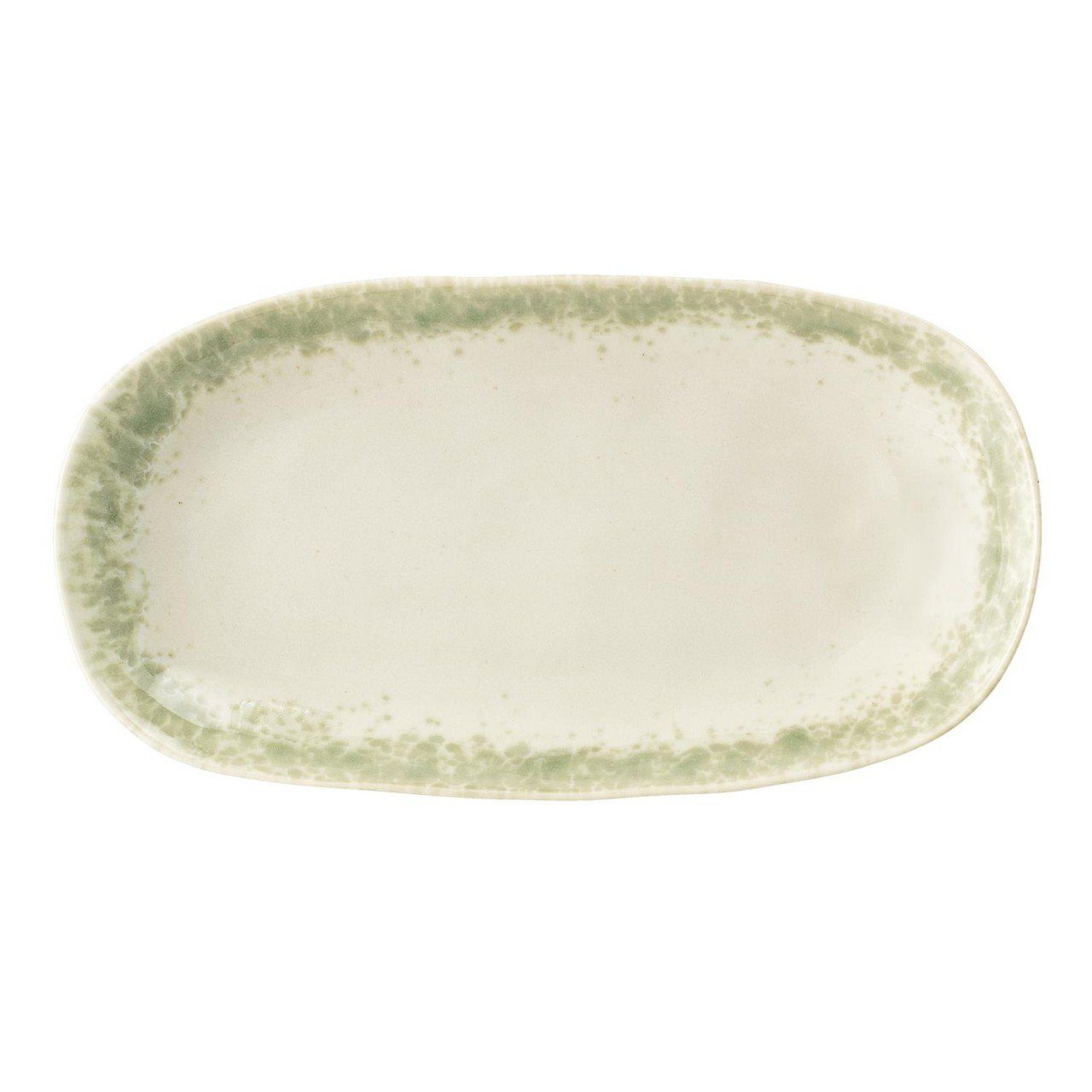 Bloomingville Servierplatte, Keramik, Creme L:23.5cm Keramik B:12.5cm