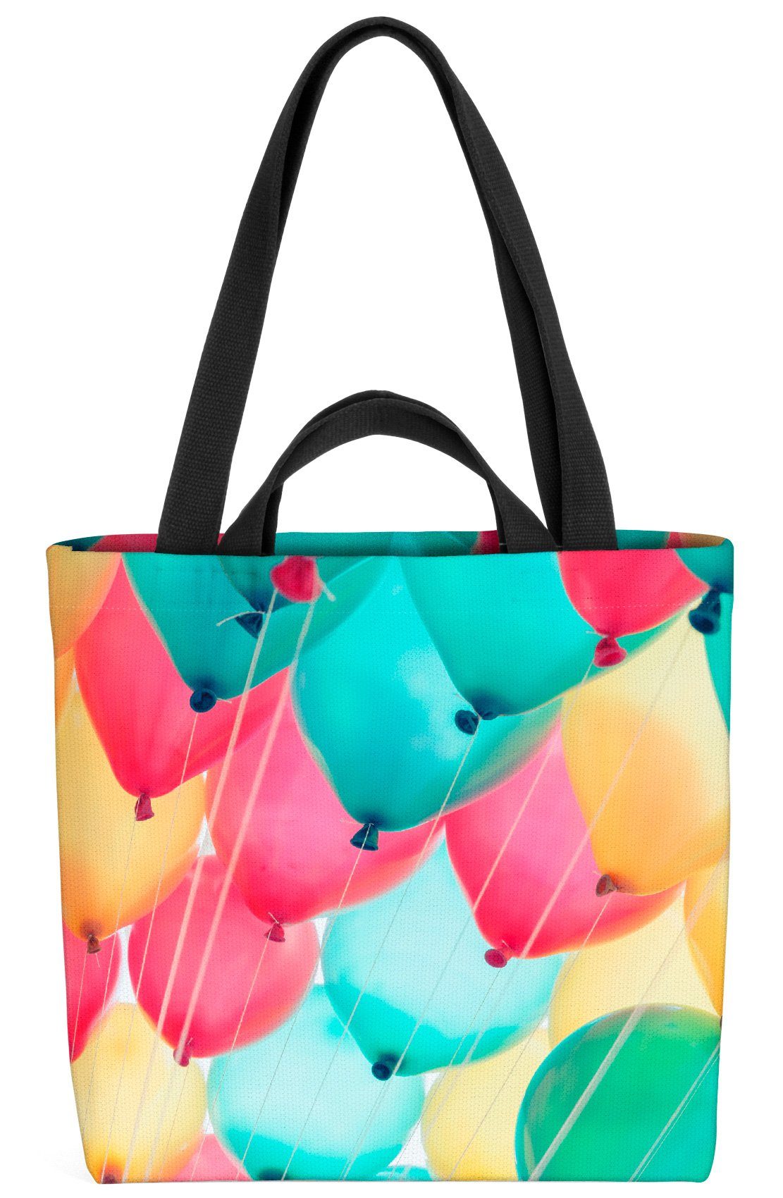 VOID Henkeltasche (1-tlg), Luftballons Bunt Feier Luftballons Bunt Feier Deko Dekoration Party F | Henkeltaschen