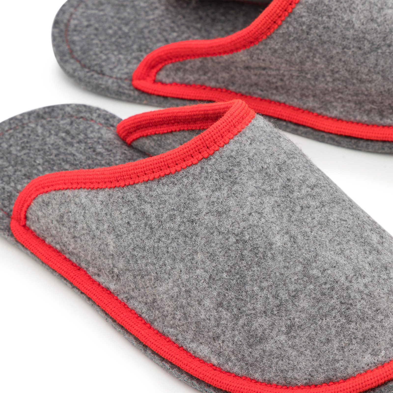 Pantoffelmann Gästepantoffel Walkfilz ABS-Sohle Herren Damen Hausschuh Filzpantoffel Pantoffel (1 Paar) Filzpantoffeln, Gästepantoffel besonders leicht