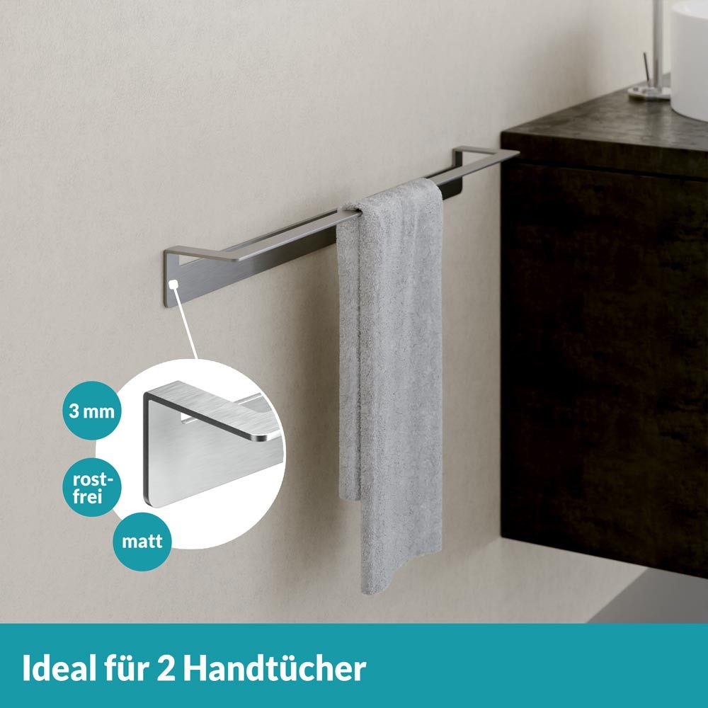 WEISSENSTEIN Handtuchstange ohne Bohren