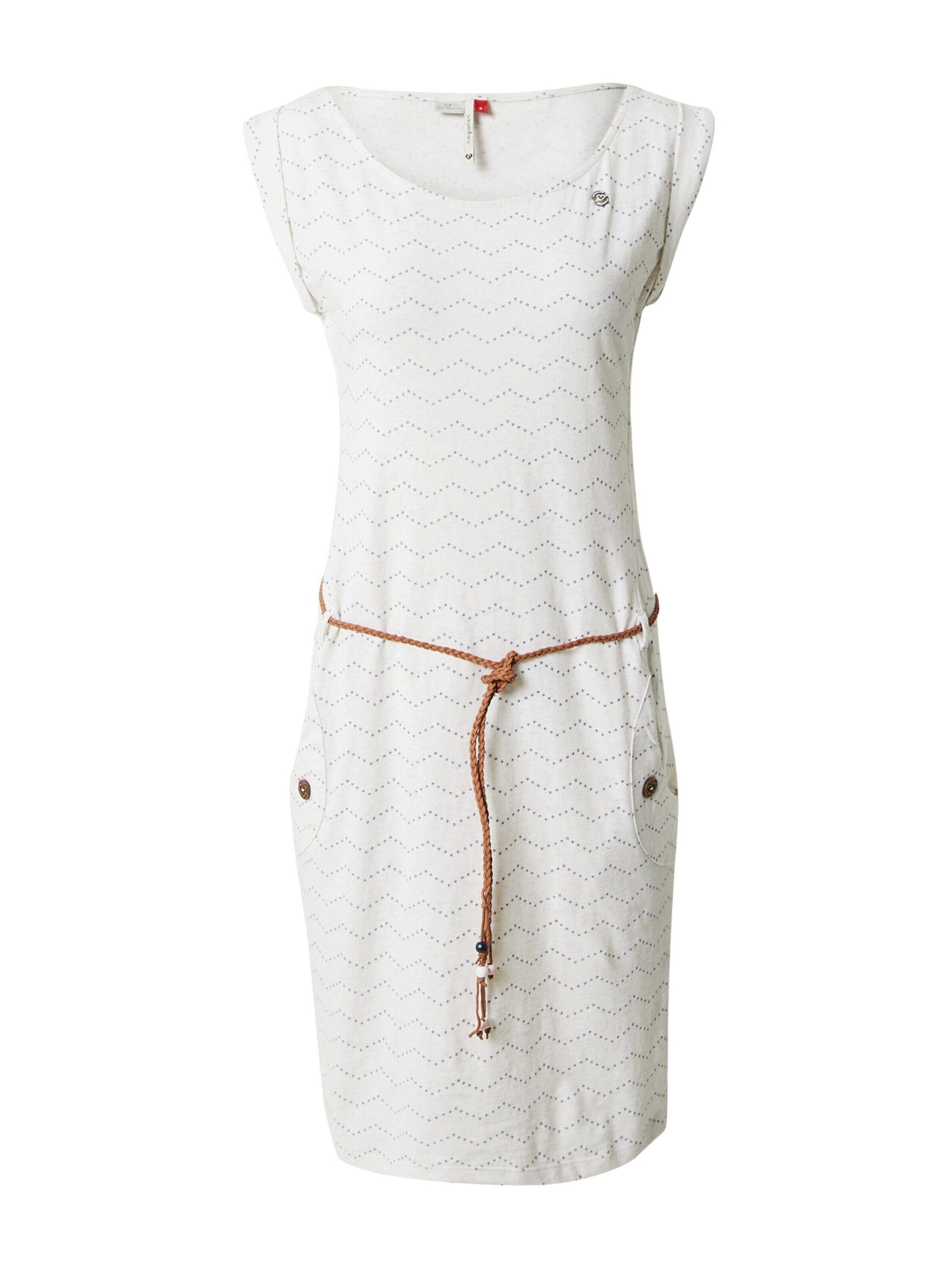 TAGG Ragwear Detail Weiteres White Jerseykleid (1-tlg)