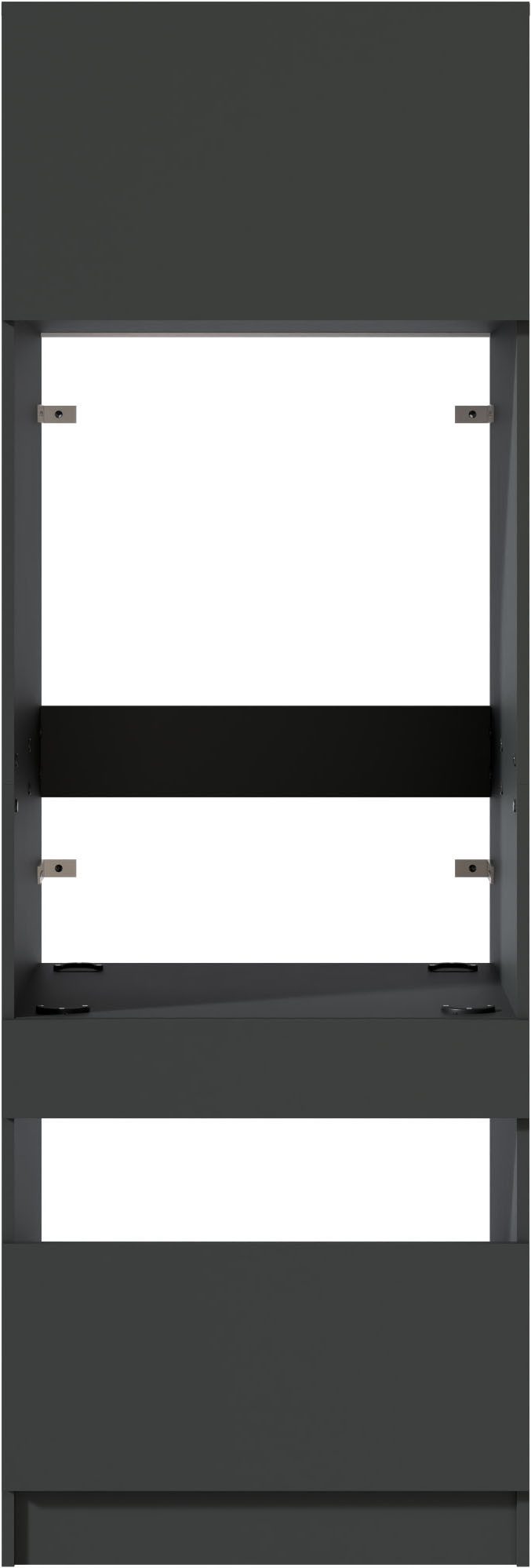 BASIC by Balculina Waschmaschinenumbauschrank Washhome B/T/H 68x200x68 cm (1-St) Breite 68cm, ausziebarer Tablerboden