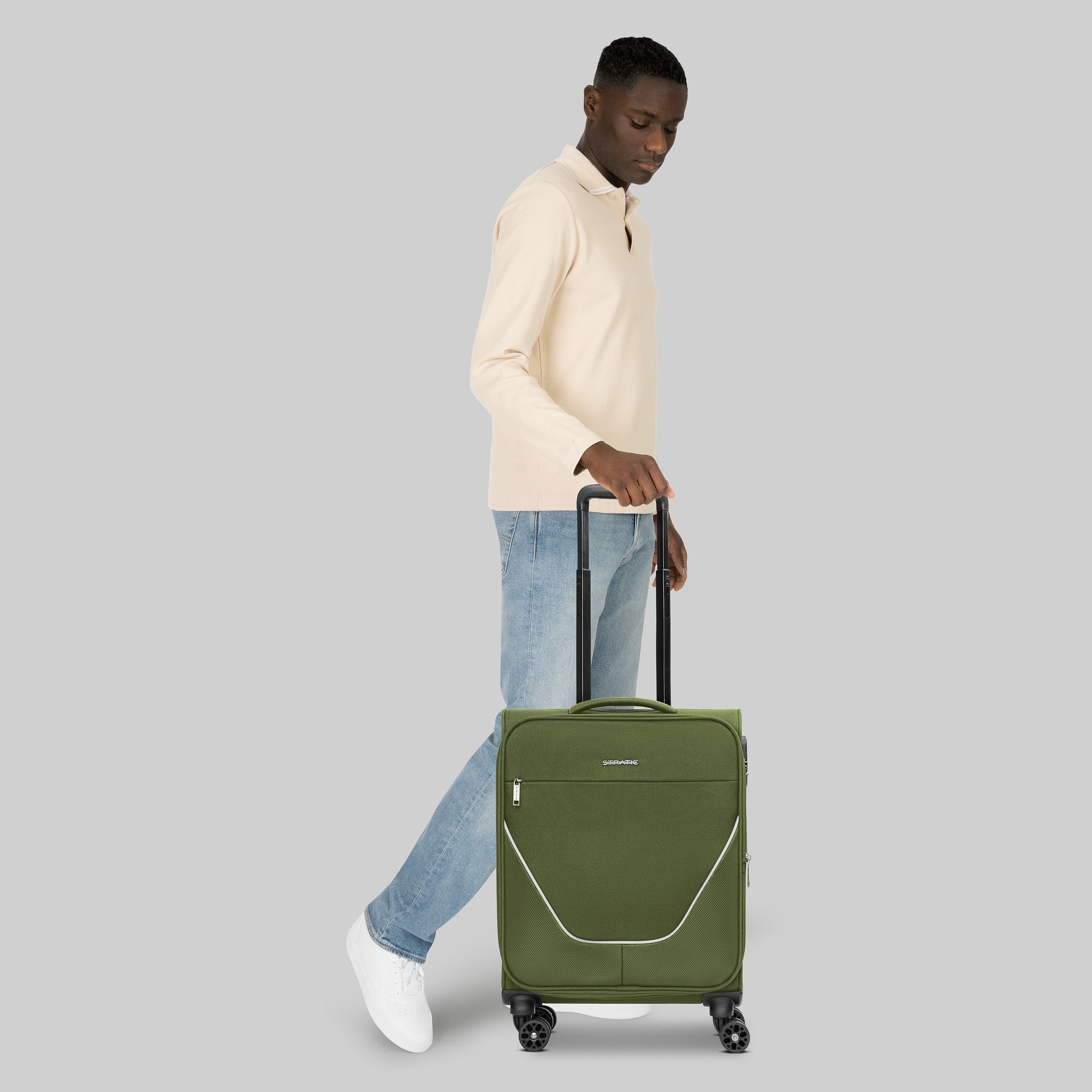 Stratic Handgepäck-Trolley taska, 4 Rollen, Polyester