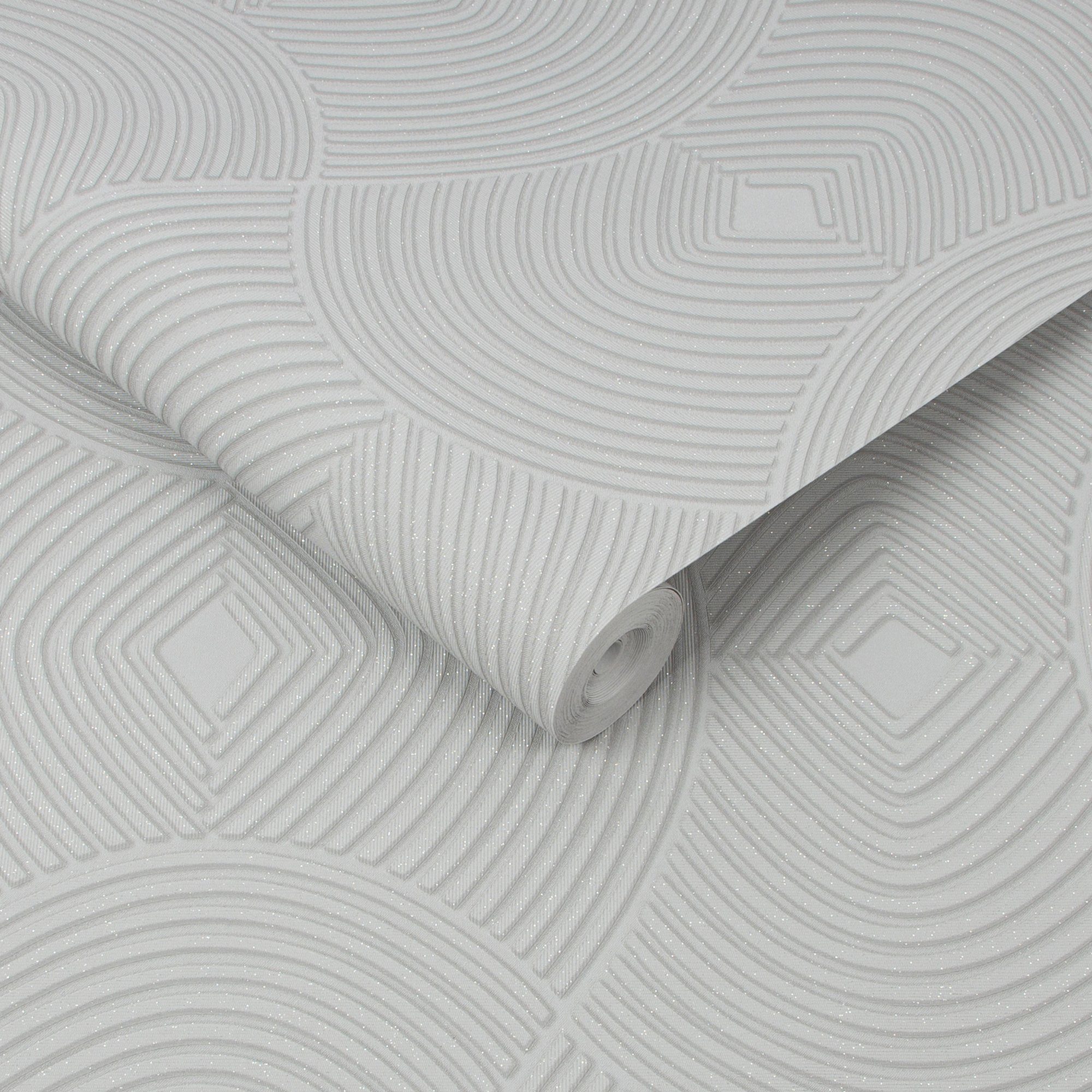 Boutique Vliestapete Ulterior, geometrisch, (1 St), Grau - 10mx52cm