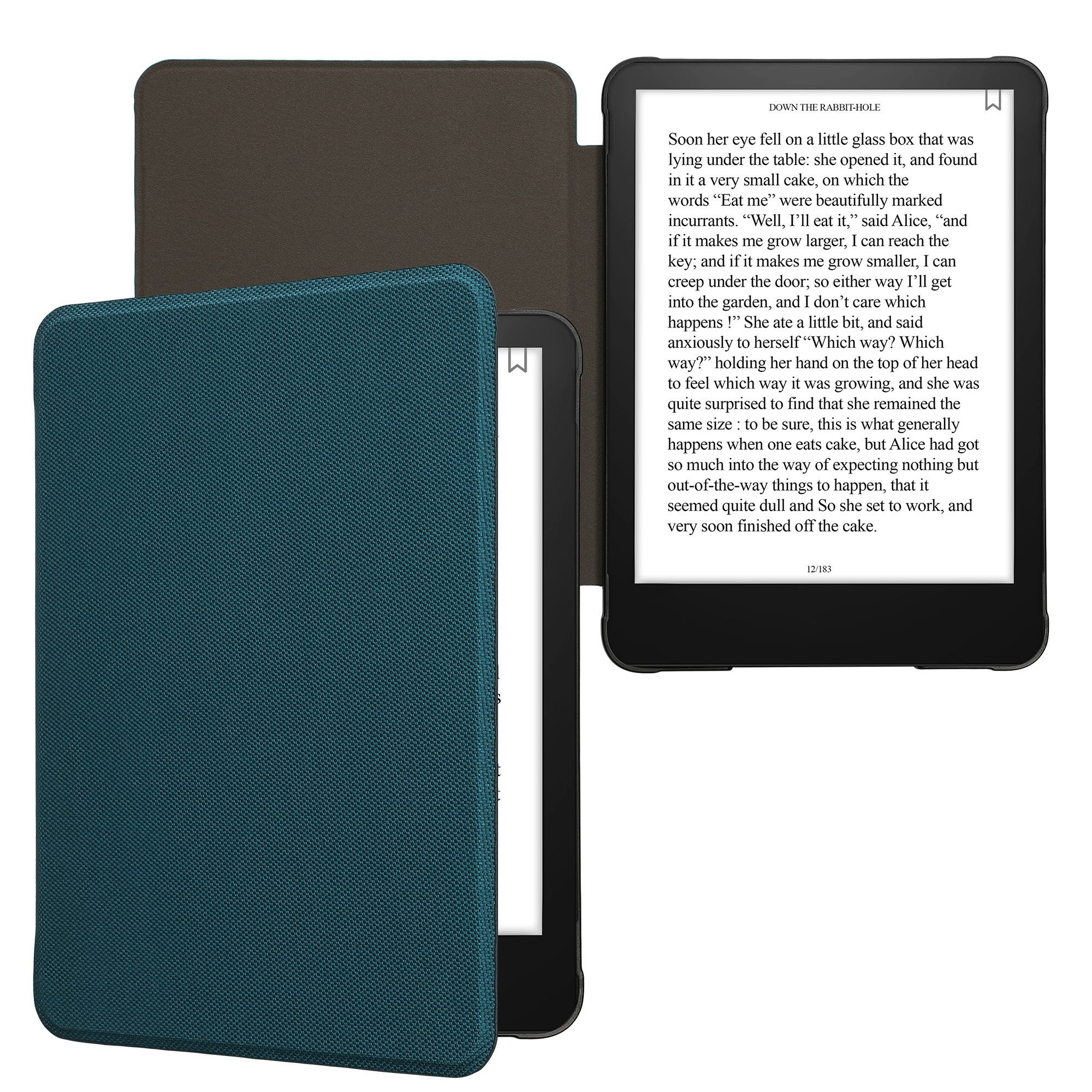 kwmobile E-Reader-Hülle Hülle für Amazon Kindle Paperwhite (2024)/Colorsoft, Nylon eReader Schutzhülle Cover Case