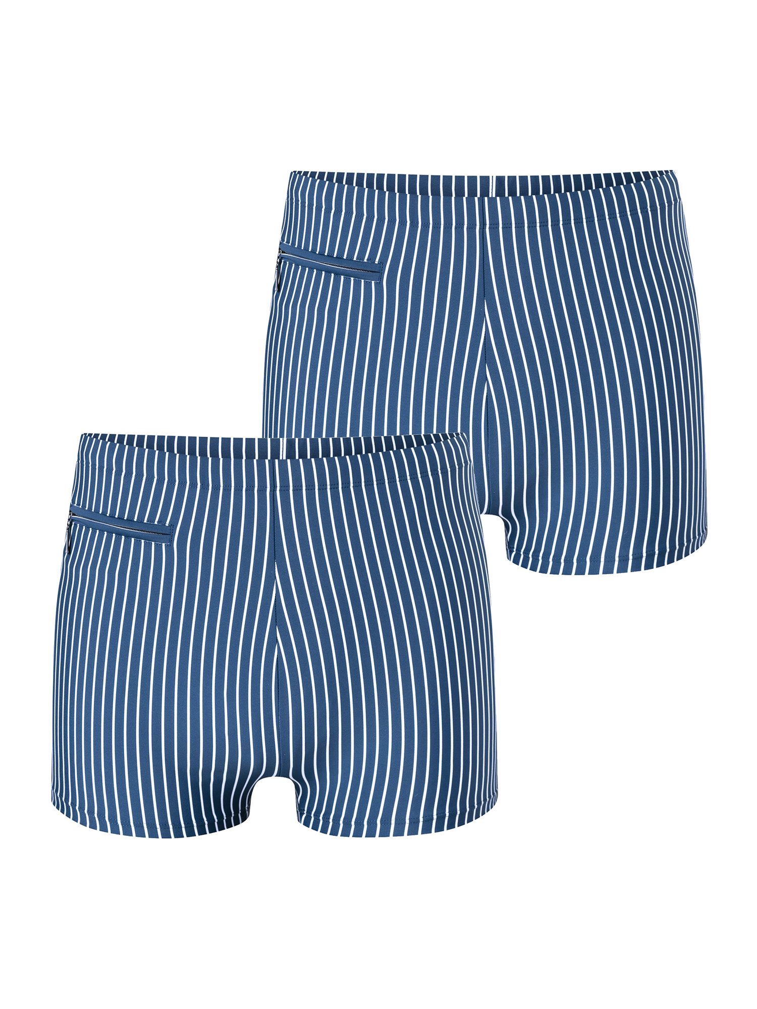 Schiesser Boxer-Badehose Ocean Swim (2-St) Badeboxer, Schwimmshorts Boxer, Badeshorts