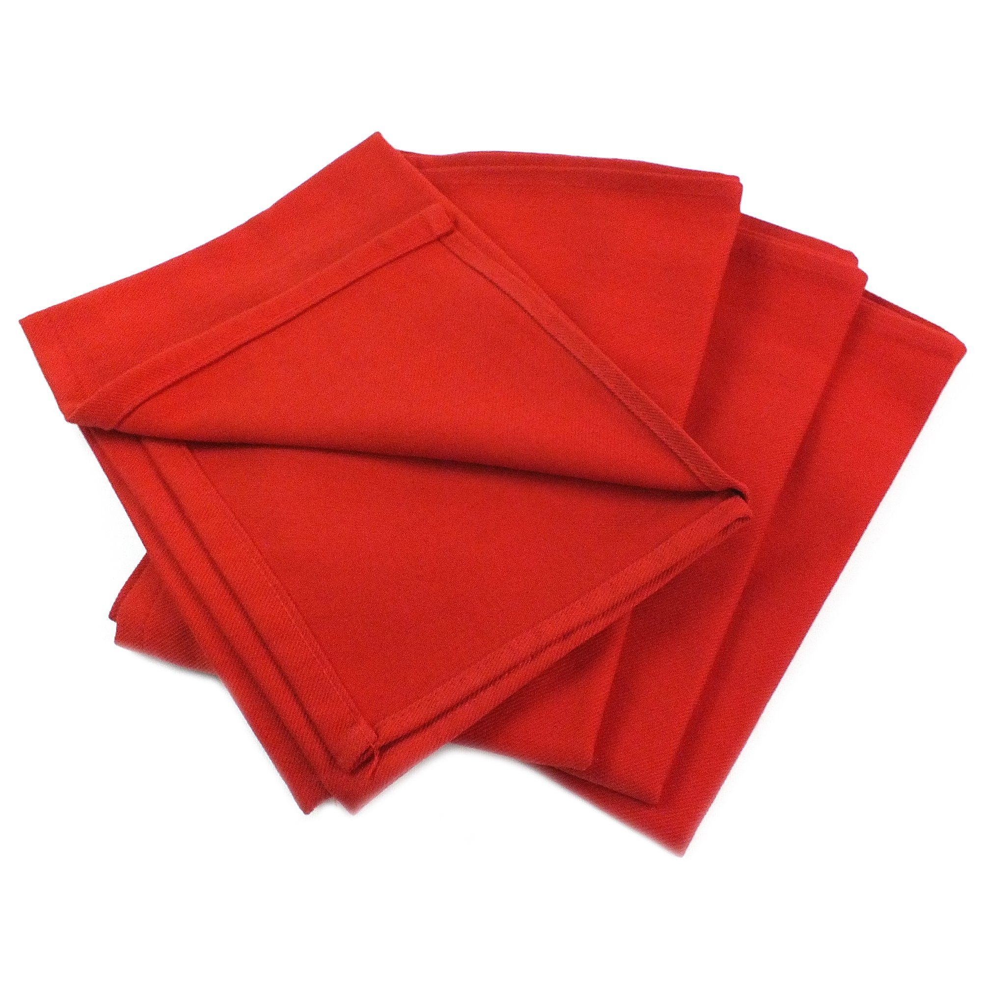 Lasa Home Geschirrtuch Pure, (Set, 4-tlg), 4er Pack Geschirrtücher (4 Stück), ca. 50 x 70 cm, Baumwolle Rot | Geschirrtücher