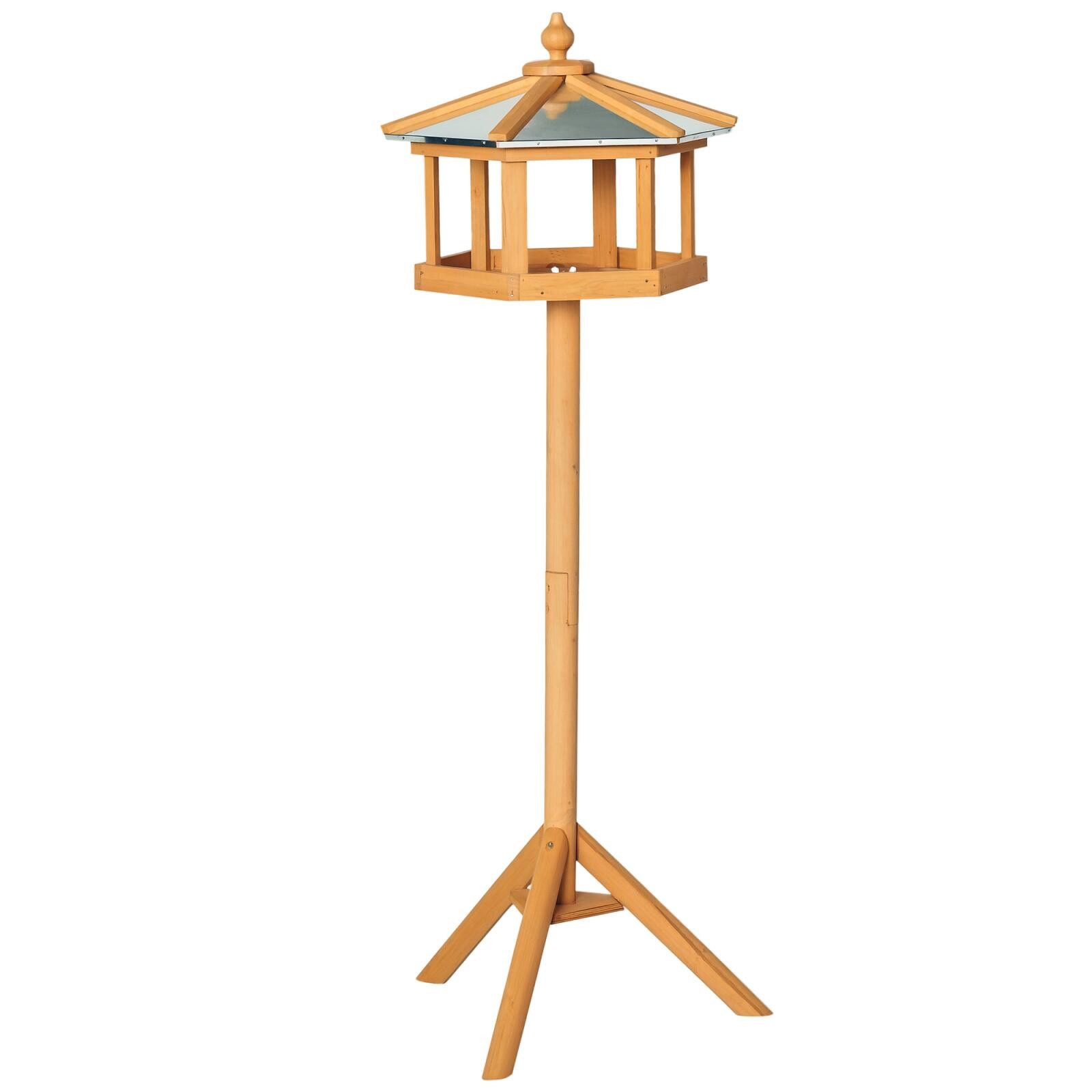 FELIXLEO Außenborder Vogelhaus mit Ständer wetterfestes Vogelfutterhaus mit wetterfestem (1-St)