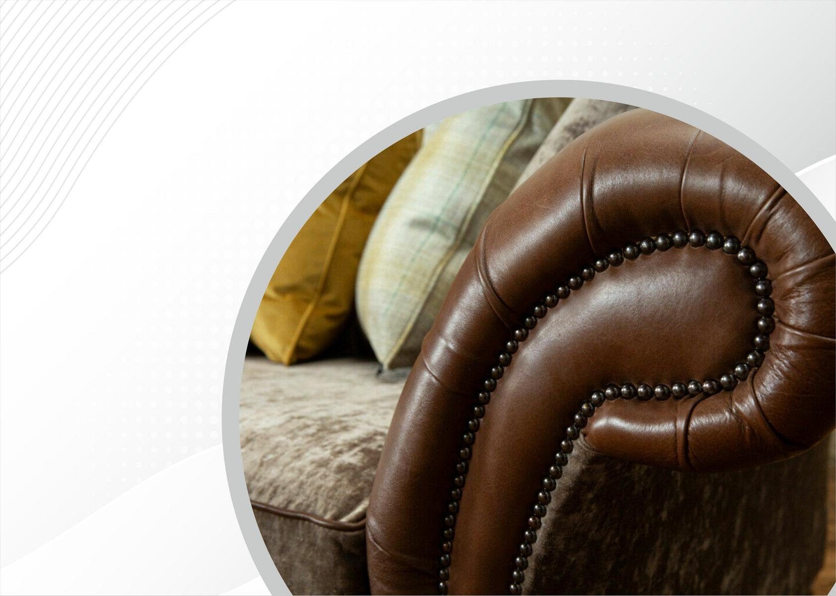 cm 185 Sitzer 2 Design JVmoebel Chesterfield-Sofa, Chesterfield Sofa Couch