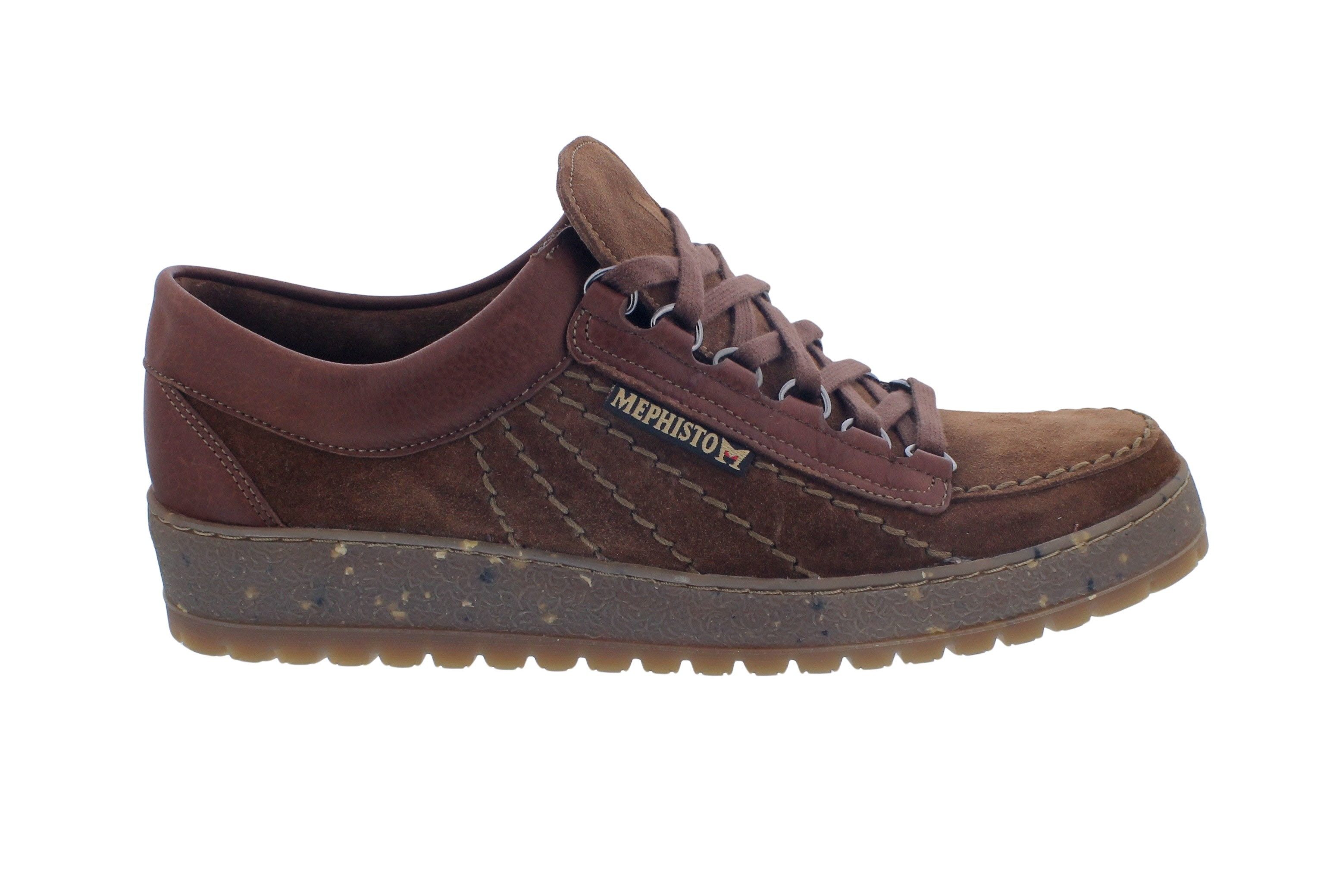 Mephisto Mephisto Rainbow Halbschuh 9858/ 1335, Brown, Velourleder/ Glattleder Schnürschuh