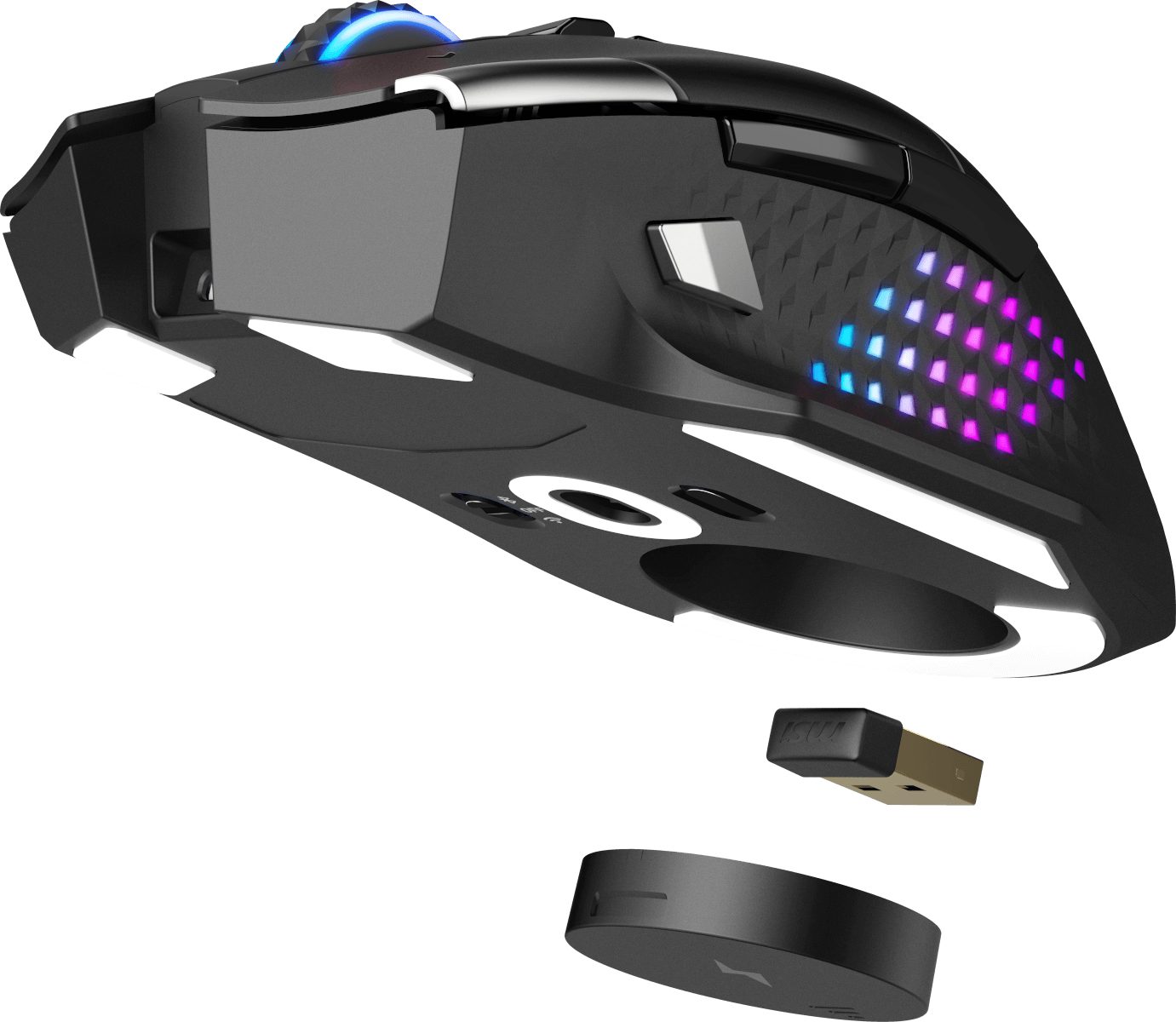 MSI S12-4301370-CLA Gaming-Maus (RF Wireless + Bluetooth + USB Type-A)