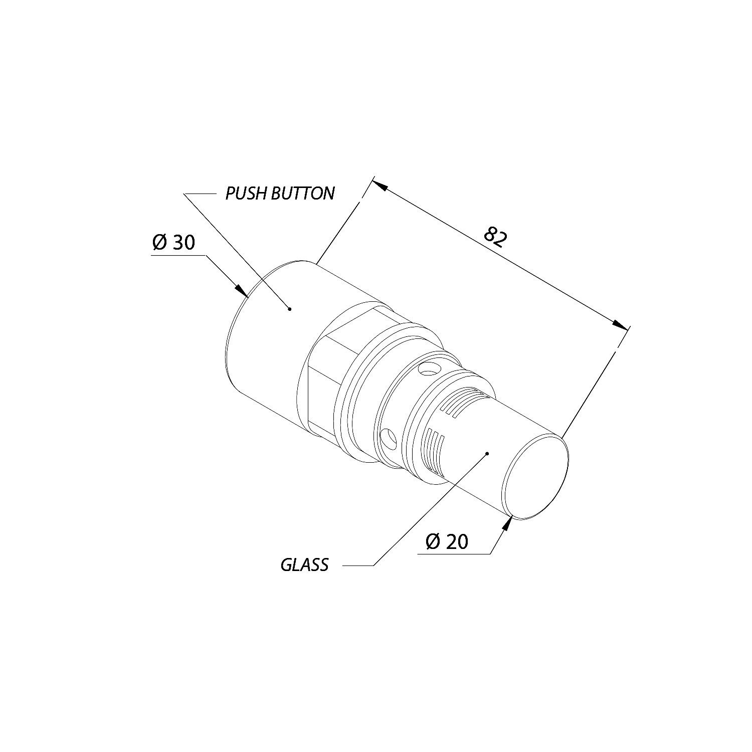 Bruckner Sanitär-Installationsset TEMPOR Selbstschlussventil (937.001.1, 937.002.1), Bruckner-937-901-1