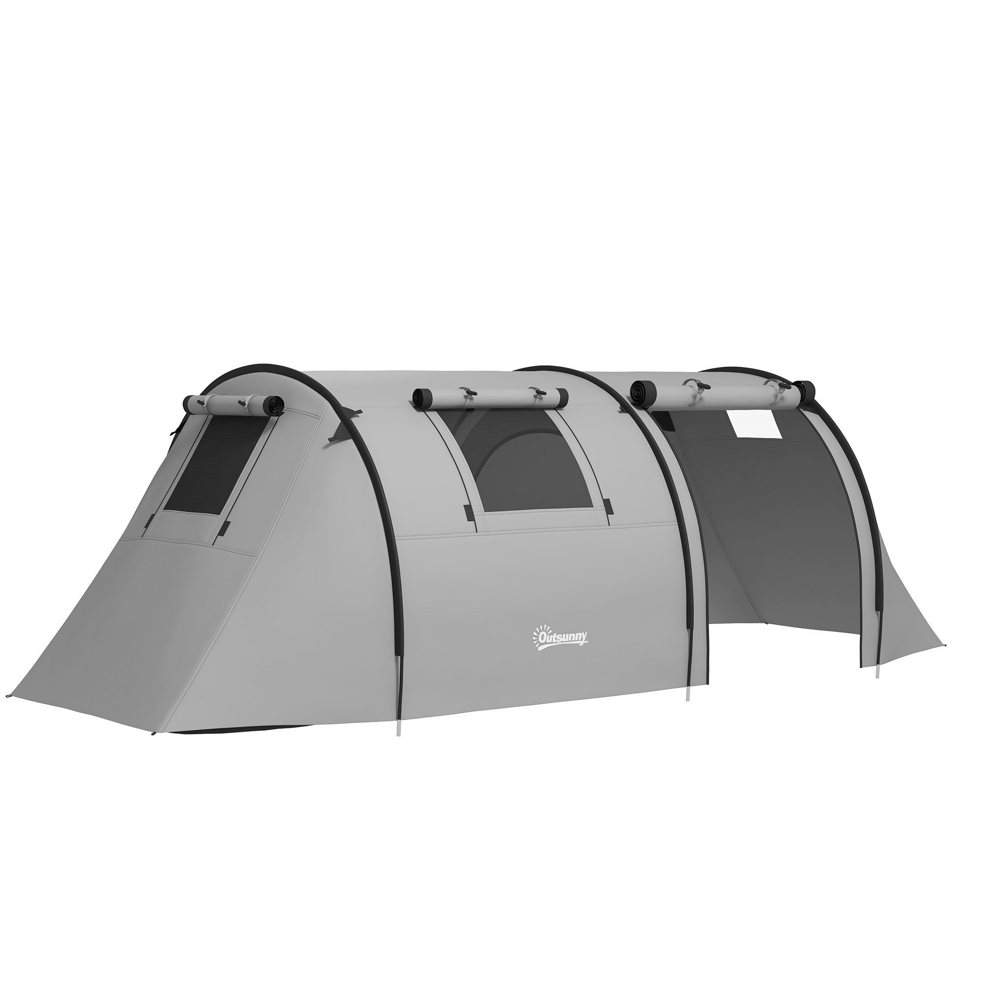 kowdom Gruppenzelt Campingzelt 3-4 Personen, 1 Schlafzimmer + Wohnbereich, 3000 mm, Personen: 4 (Campingzelt, Komplettzelt für 3-4 Personen), PU-beschichtet