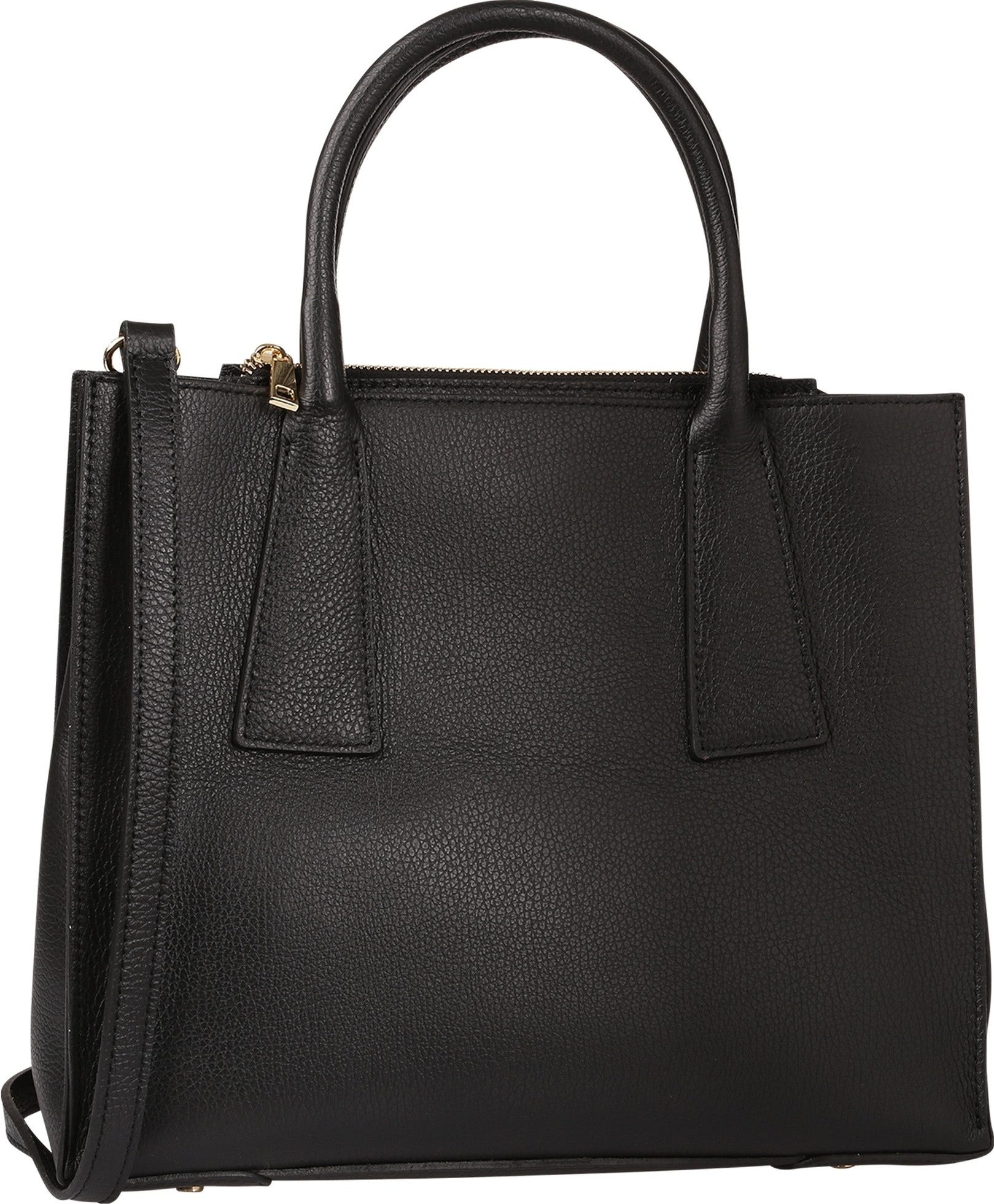 Toscanto Handtasche Toscanto Tasche schwarz Handtasche groß (Handtasche), Damen Handtasche Leder, schwarz ca. 32cm x ca. 27cm