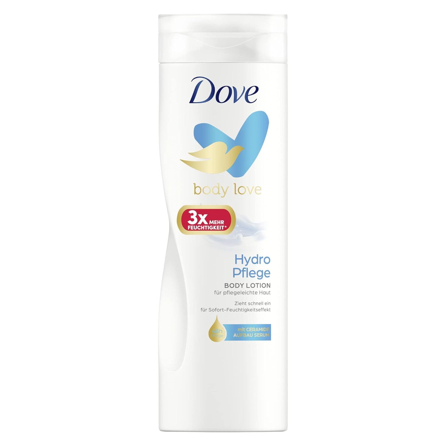 DOVE Bodylotion 1x Dove Body Lotion Hydro Pflege 400 ml, 1-tlg., Körperpflege für pflegeleichte Haut mit 3x mehr Feuchtigkeit