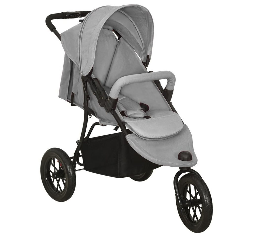 Thumbnail - vidaXL Sport-Kinderwagen, Kinderwagen Hellgrau Stahl