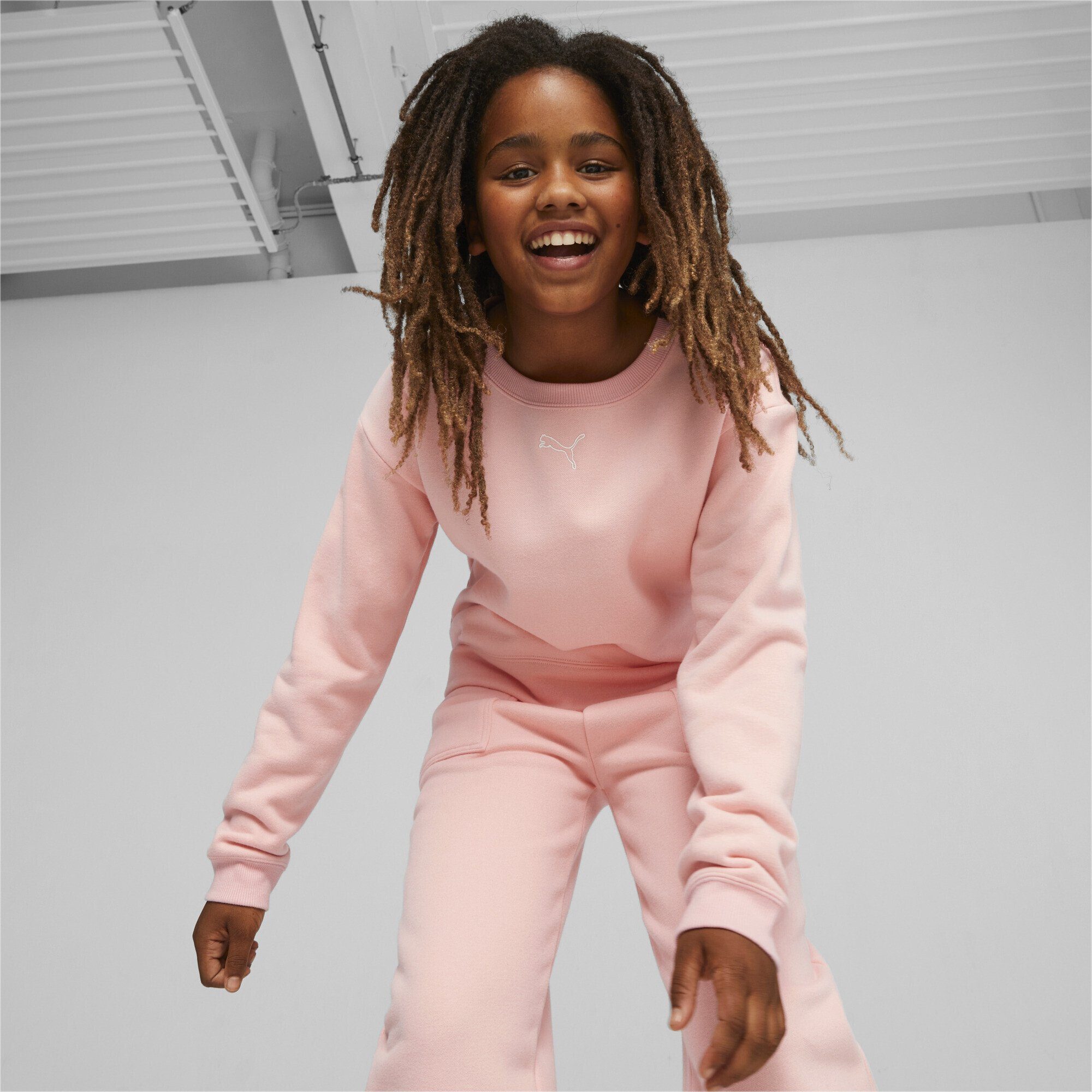 PUMA Jogginganzug Pink Anzug Loungewear Peach Smoothie Mädchen