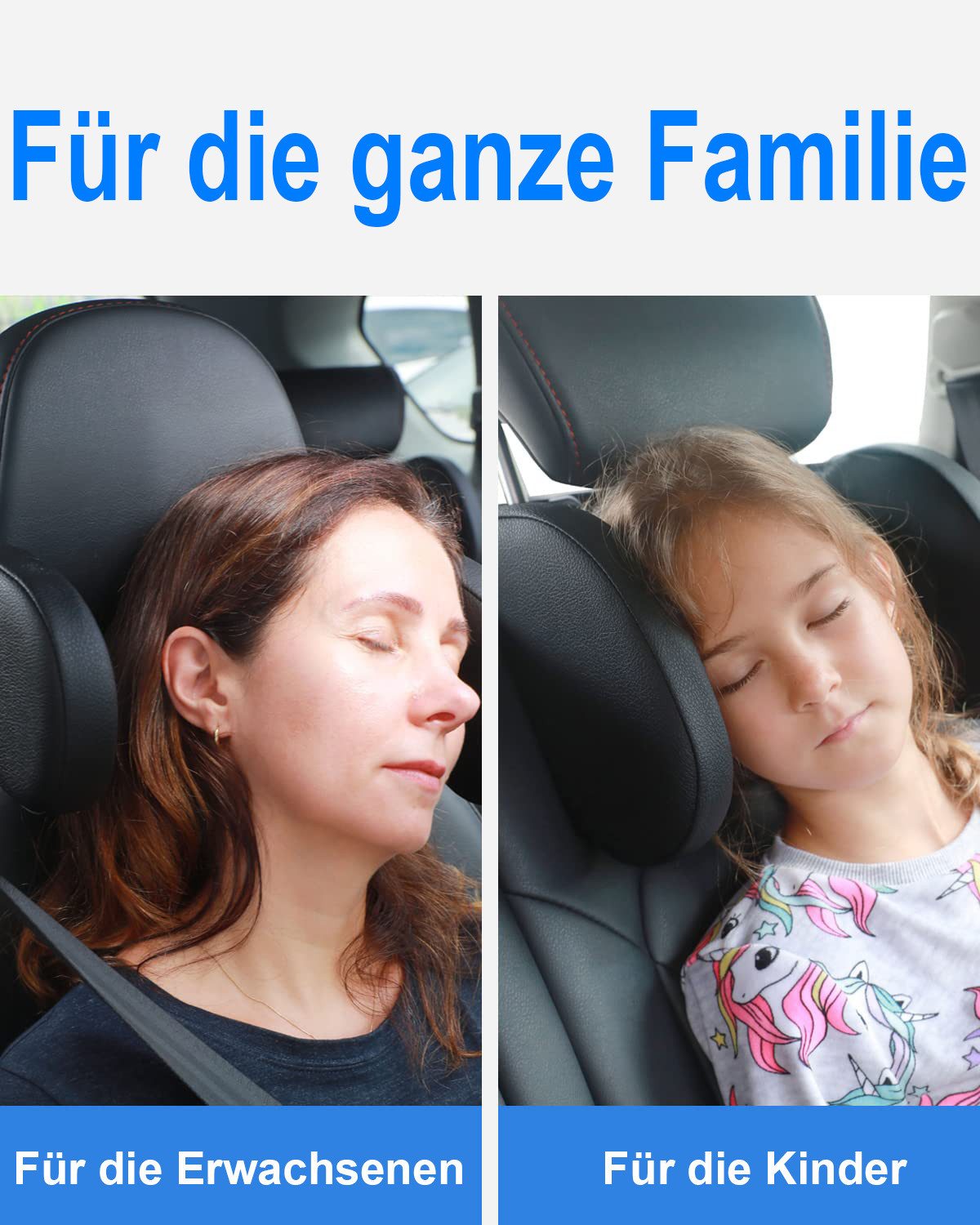 SinLaw Autokopfstütze Verstellbare Auto Kopfstütze, 180° Nackenstütze für Kinder und Reisen, (1-St), Einfach zu installieren