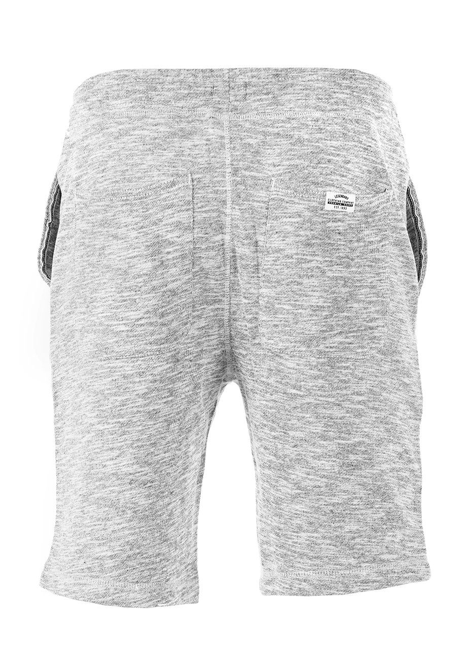 riverso Sweatshorts Regular RIVMike Grey pflegeleichter Fit Shorts (23100) 2er Pack Bermudashorts Baumwollmischung aus Light Herren Melange