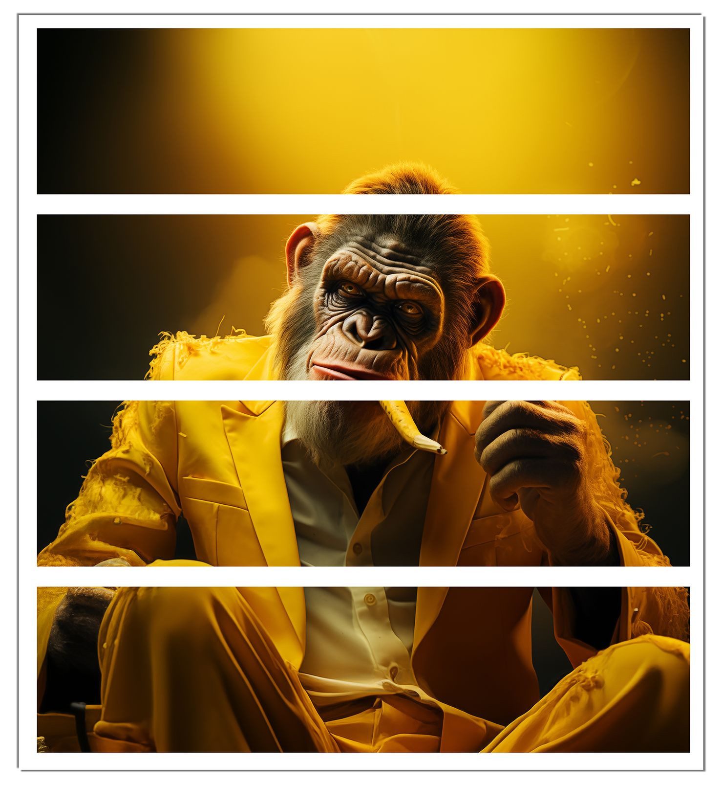 Wallario Möbelfolie The Boss - cooler Monkey