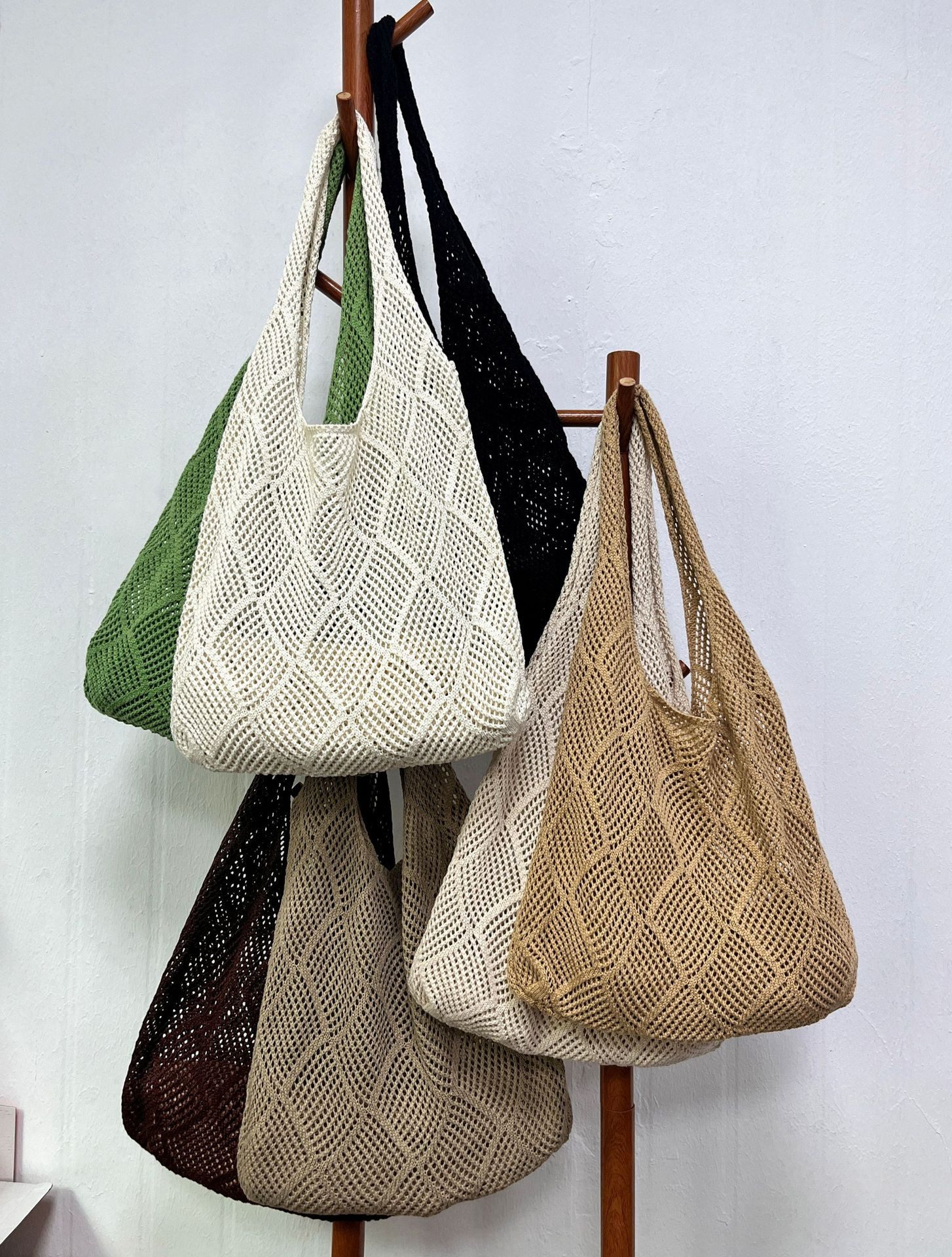 Coonoor Strandtasche Damen Häkeltasche,Umhängetasche Netz-Stricktasche,Schu günstig online kaufen