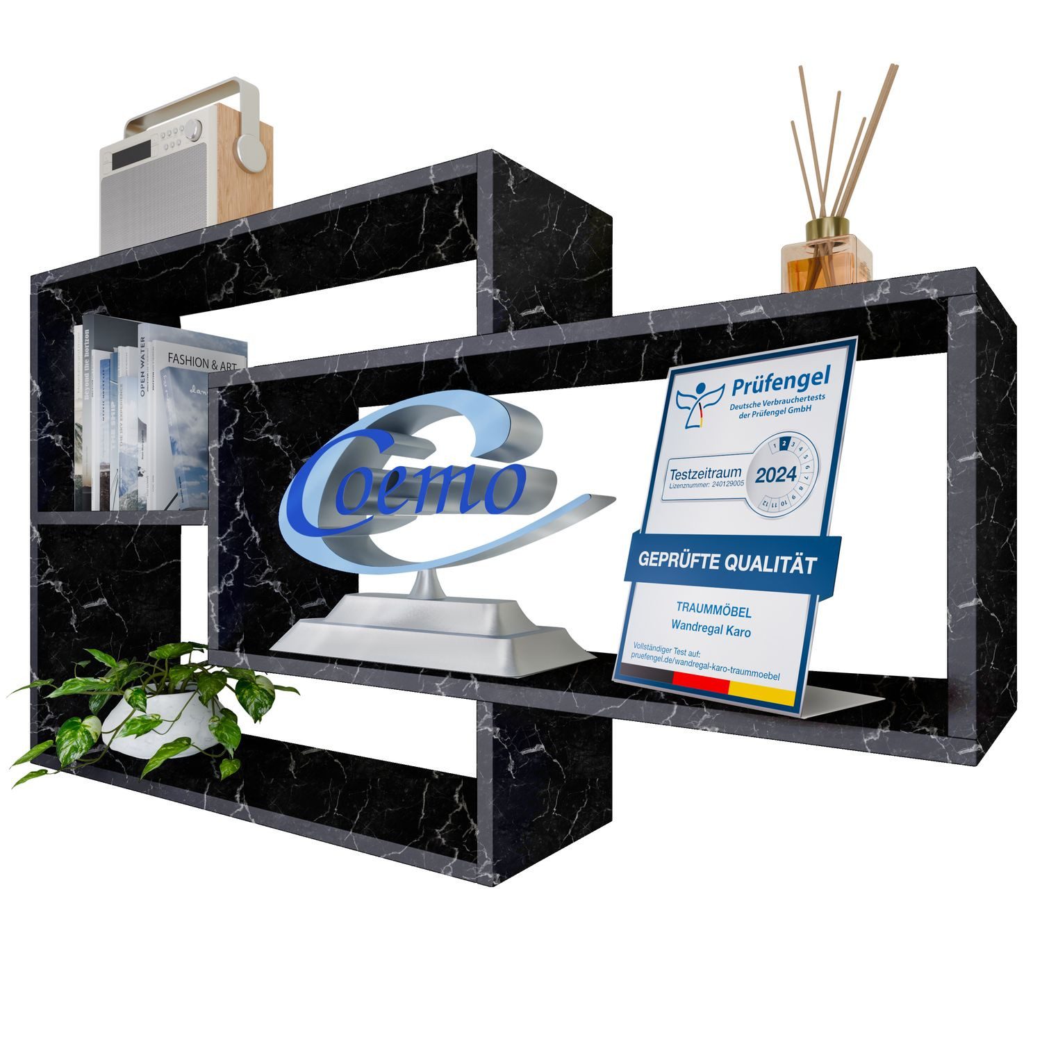 TRAUMMÖBEL Wandregal KARO, Modernes Schweberegal großes günstig online kaufen