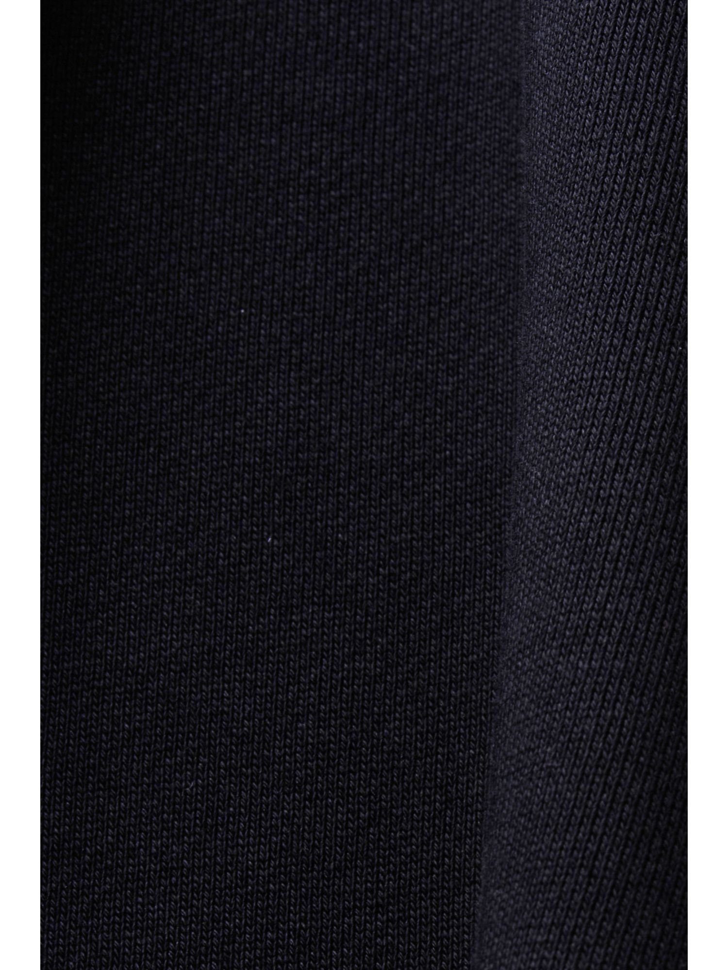 Esprit Sweatshirt mit (1-tlg) Rundhals-Sweatshirt % Print, Baumwolle 100 BLACK