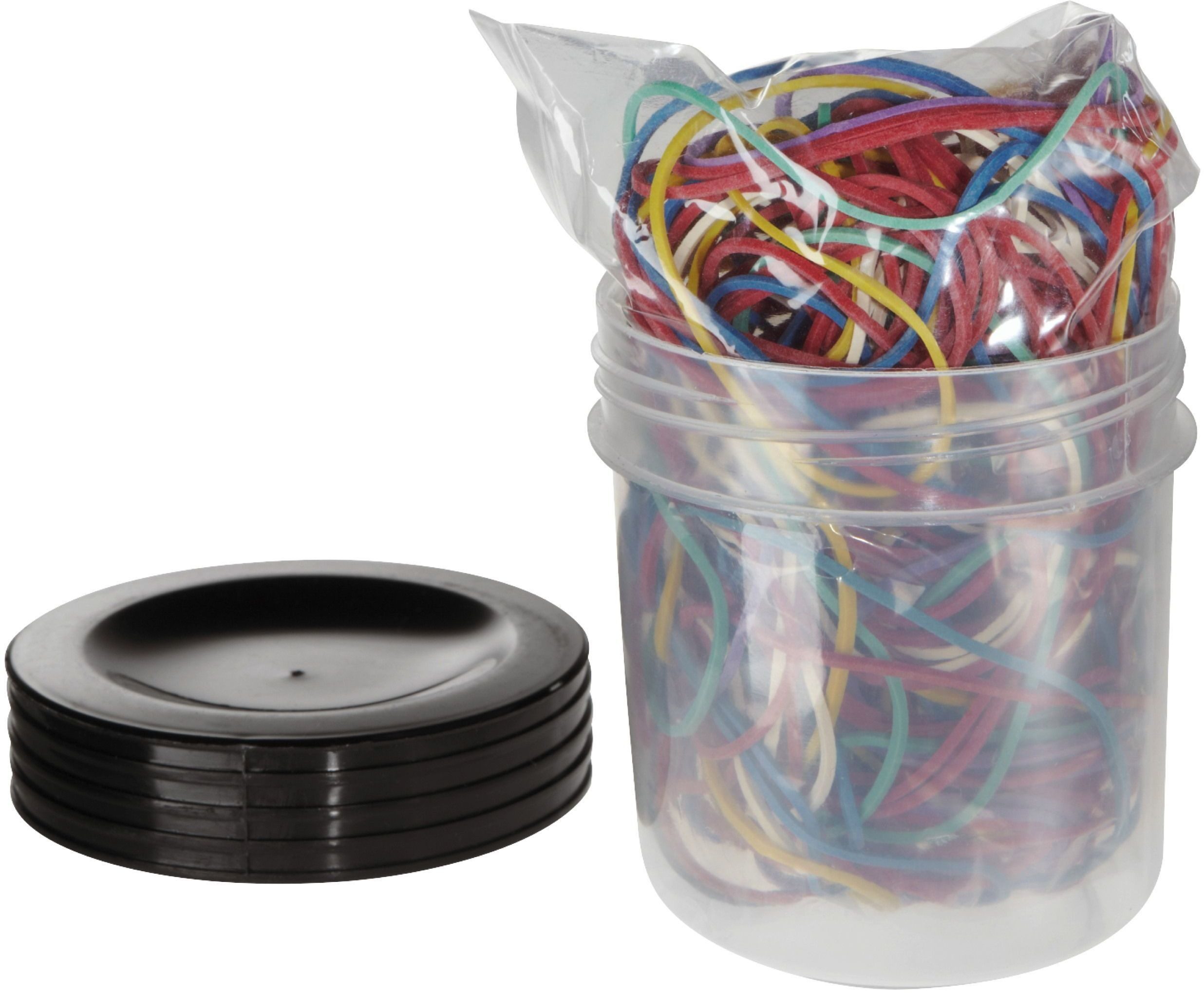 ALCO Gummibänder Gummiring 65mm Softfarben weiß/gelb/blau/lila/rot/mint 50g (100 Stück)