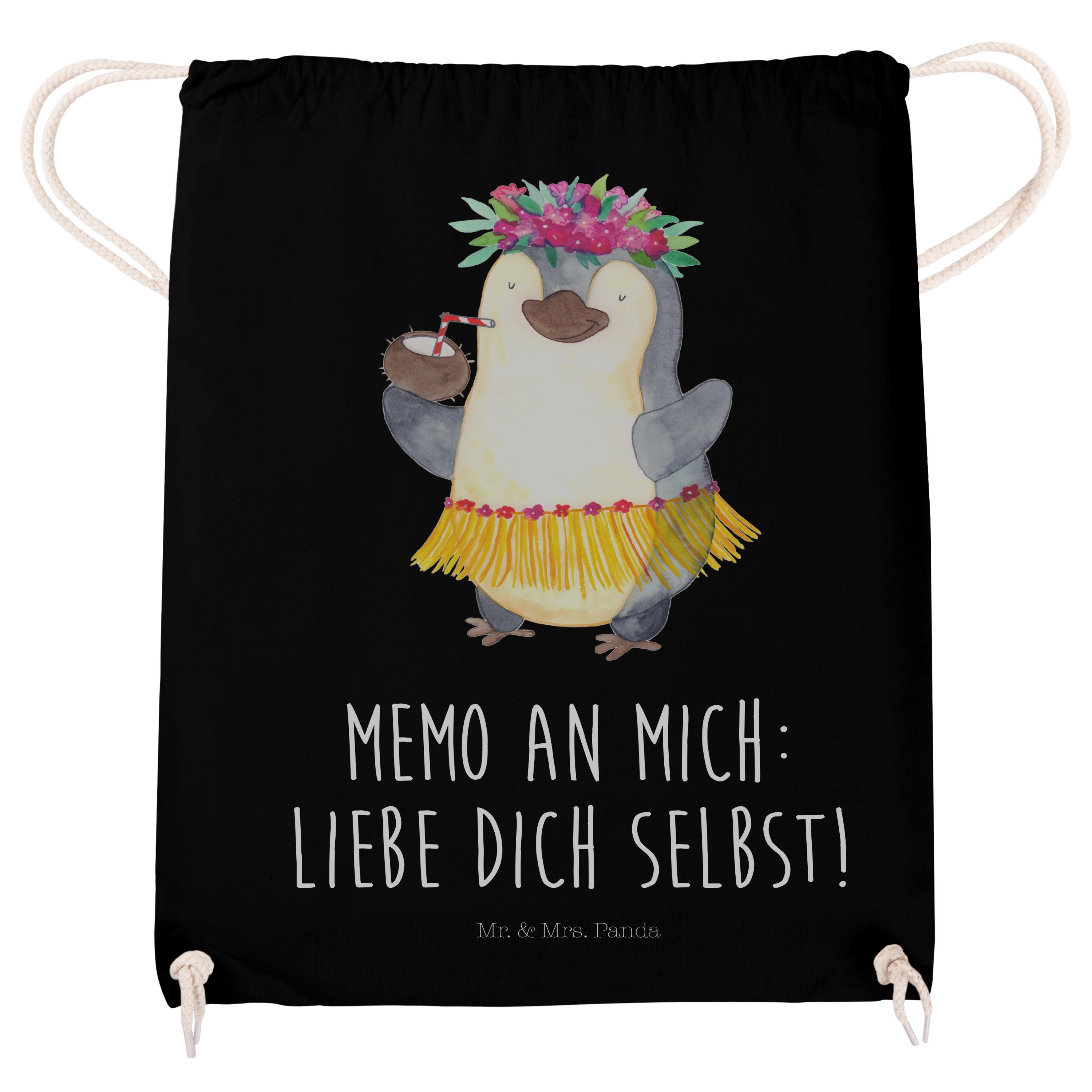 & Kind Geschenk, Kokosnuss - Pinguin Schwarz Mrs. Sporttasche, Mr. - Sporttasche Panda (1-tlg) Sportbeutel